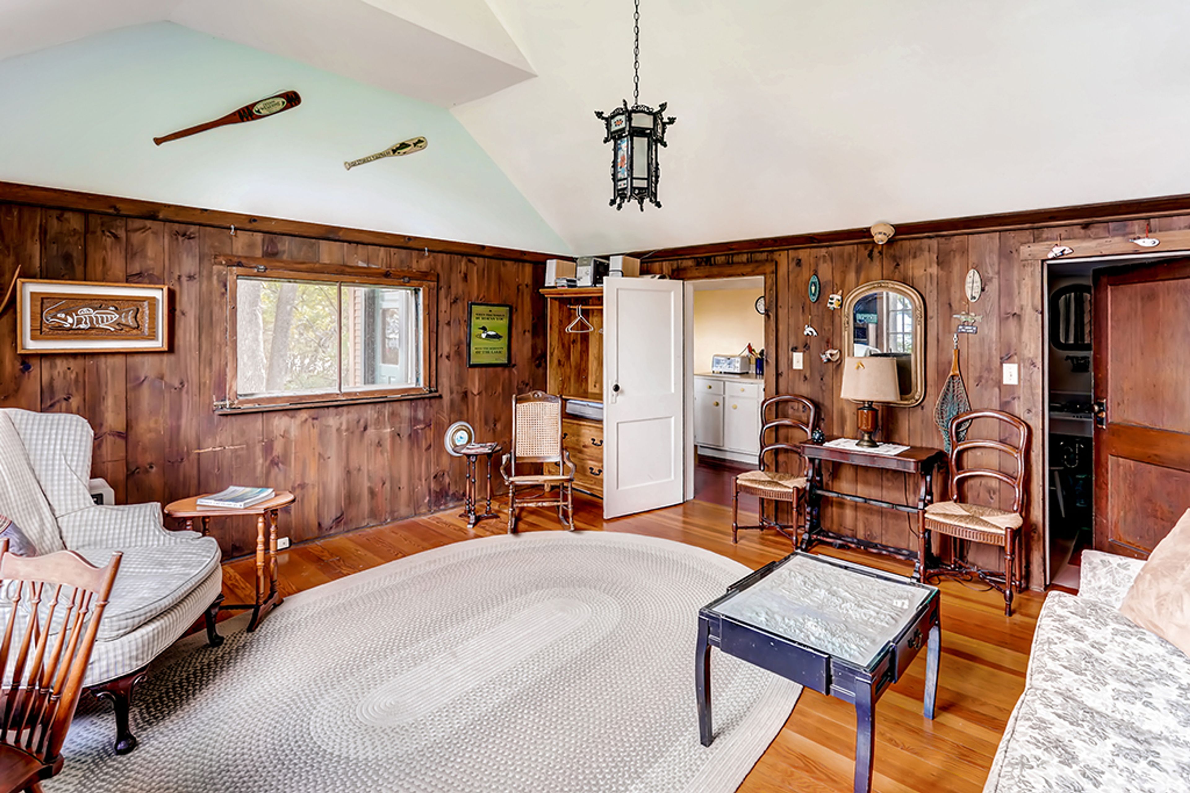 There's tons of space to sit and relax in the living room.