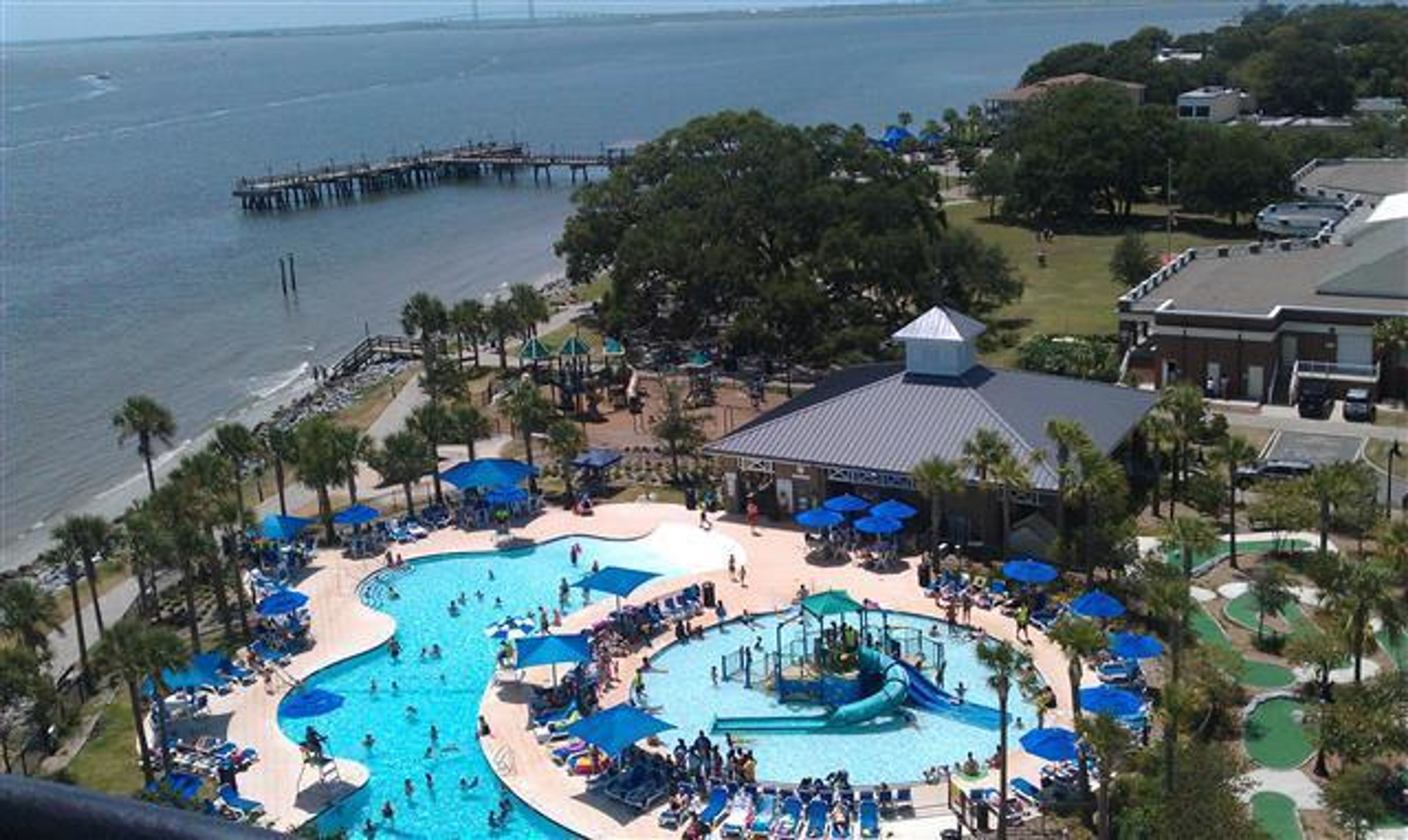 Pool and Pier from top of Lighthouse