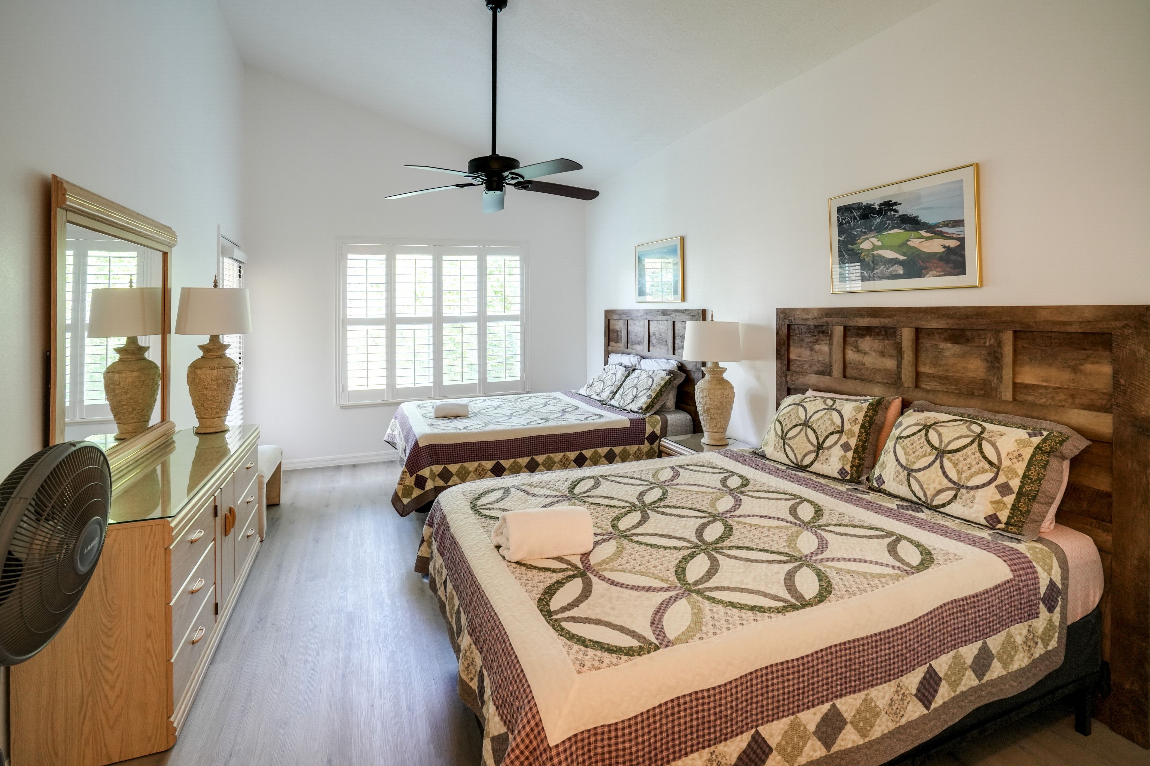 Bedroom 1 | 2 Queen Beds | Linens Provided