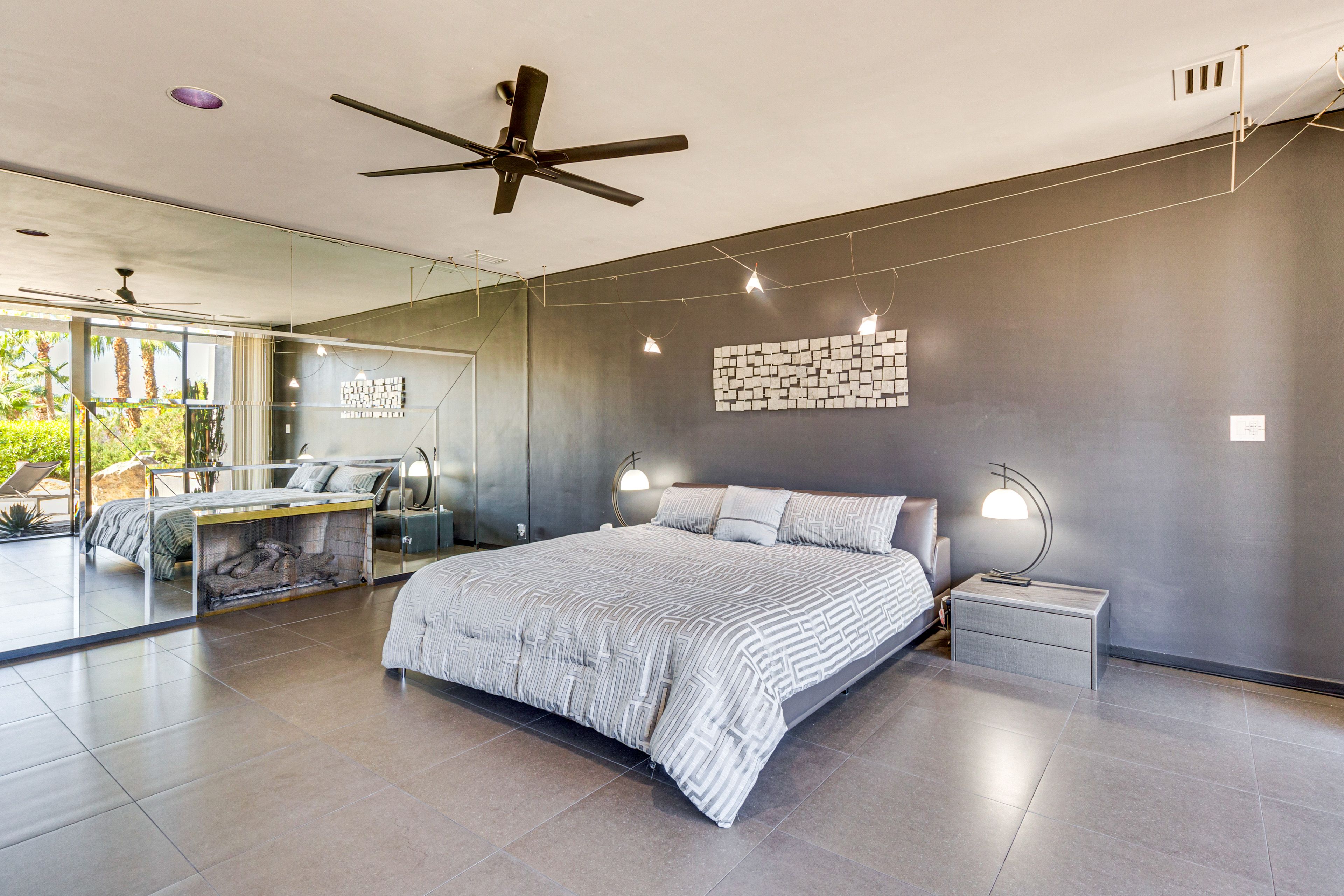 Bedroom 1 | King Bed | Gas Fireplace | Patio Access
