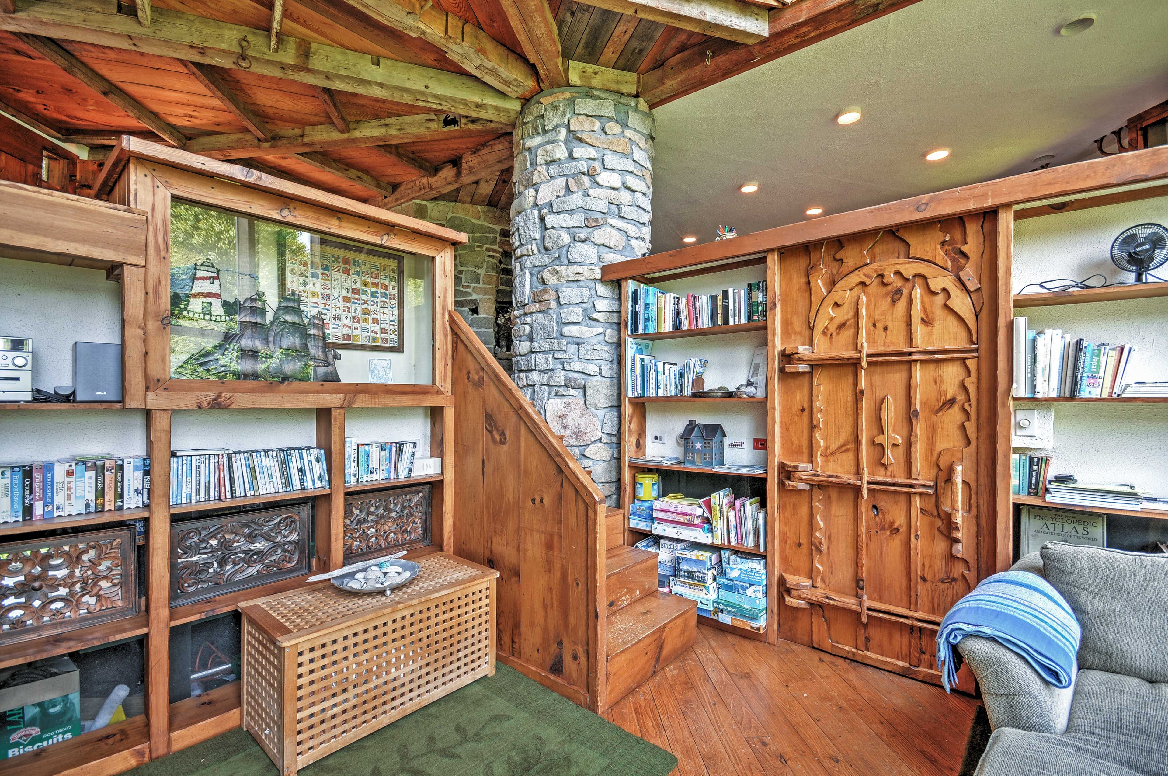 Den | Authentic Stone & Wooden Accents