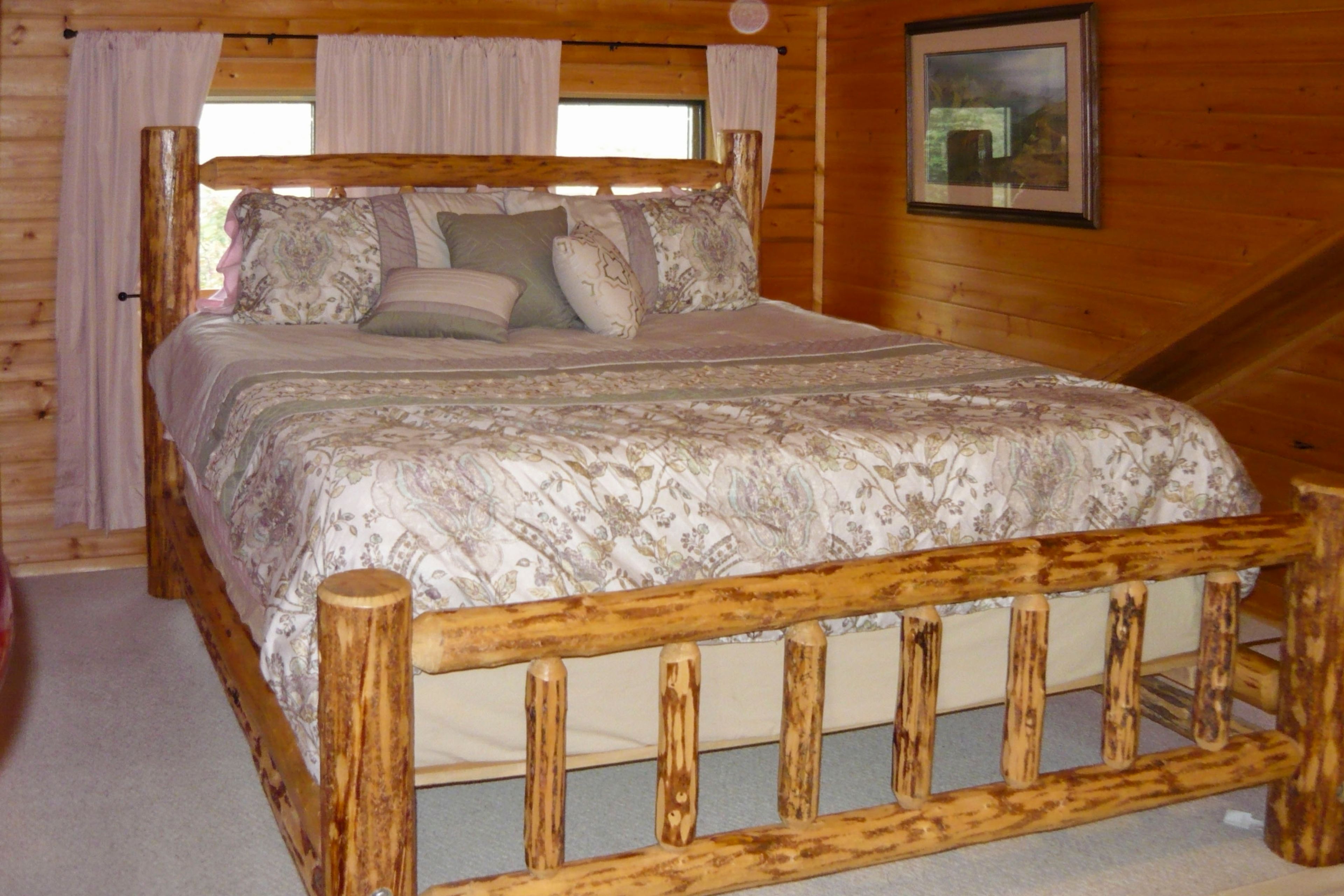 Bedroom 1 | King Log Bed | Full En-Suite Bathroom | Private Balcony