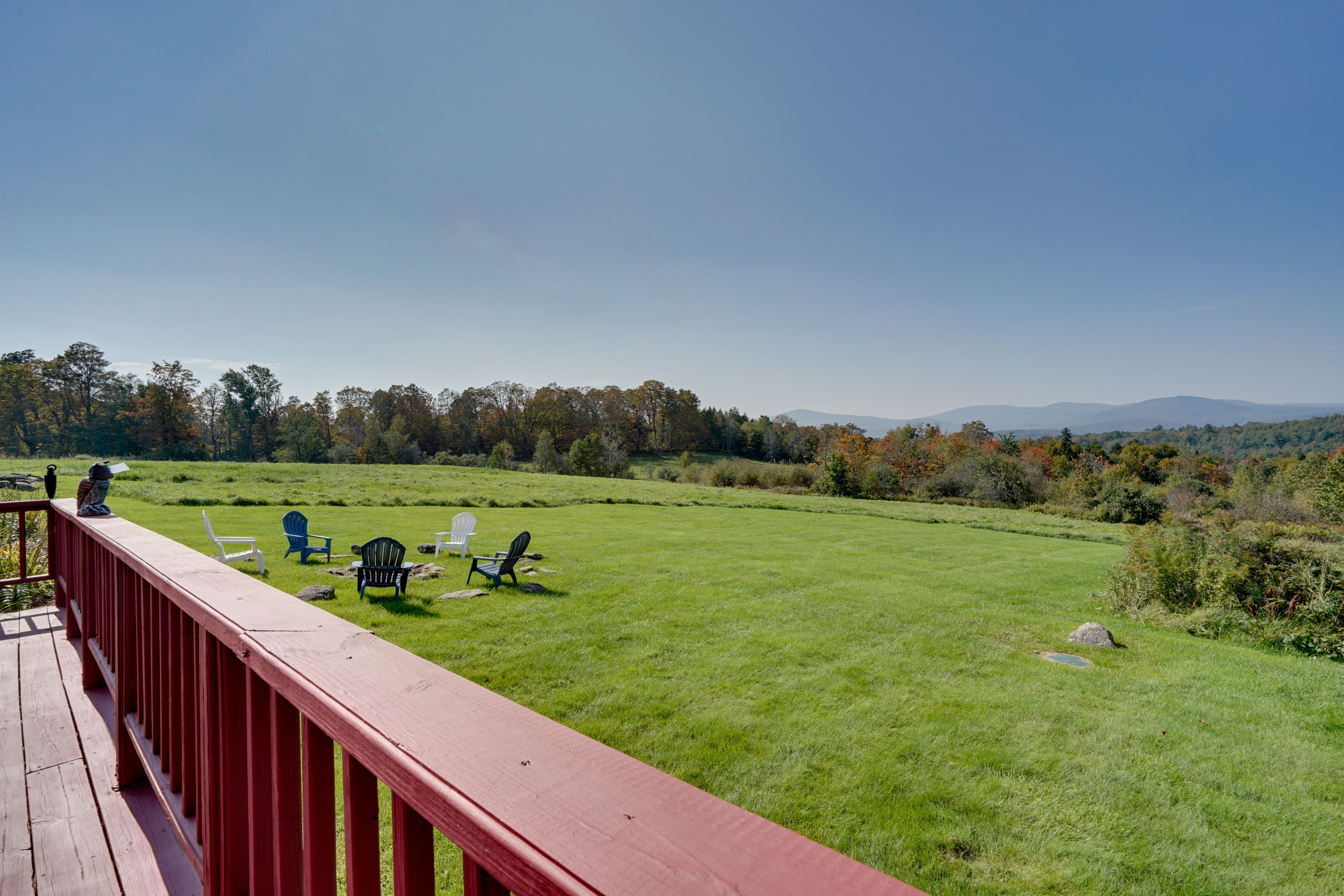 Deck Views | 120 Private Acres