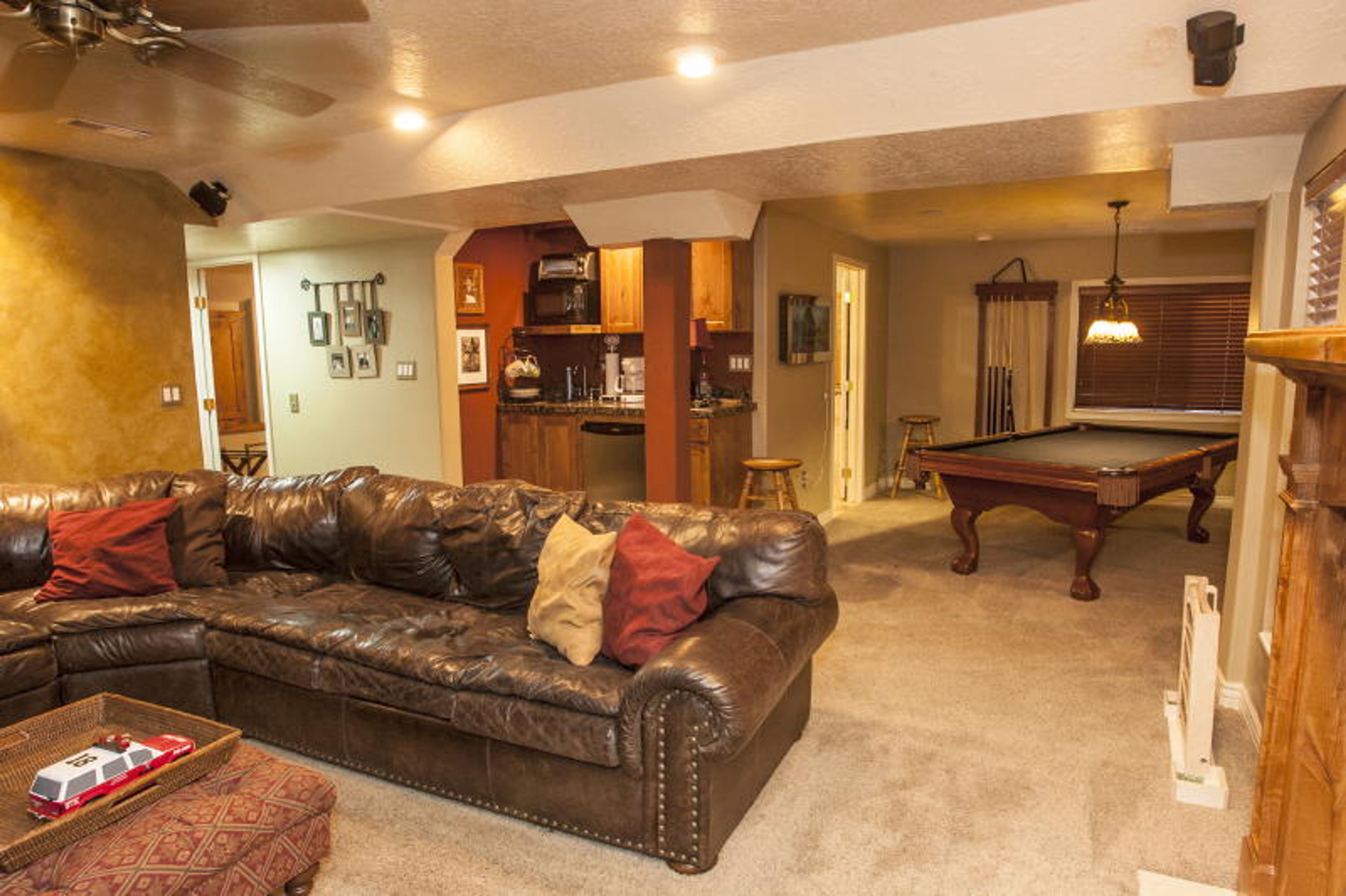 Basement | Game Room | Well-Equipped Kitchenette | Queen Sleeper Sofa