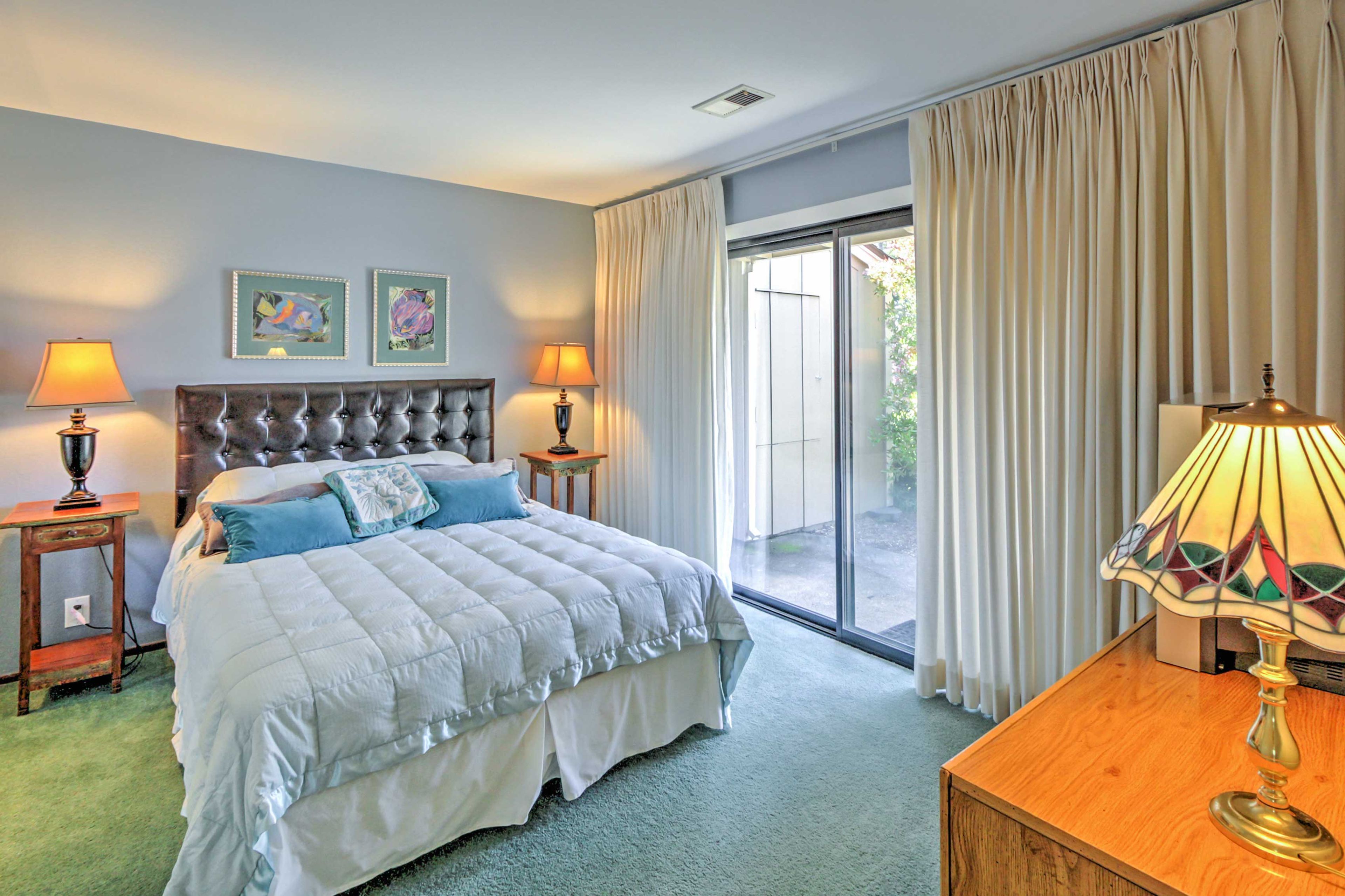 Bedroom 2 | Queen Bed | Linens Provided | Patio Access