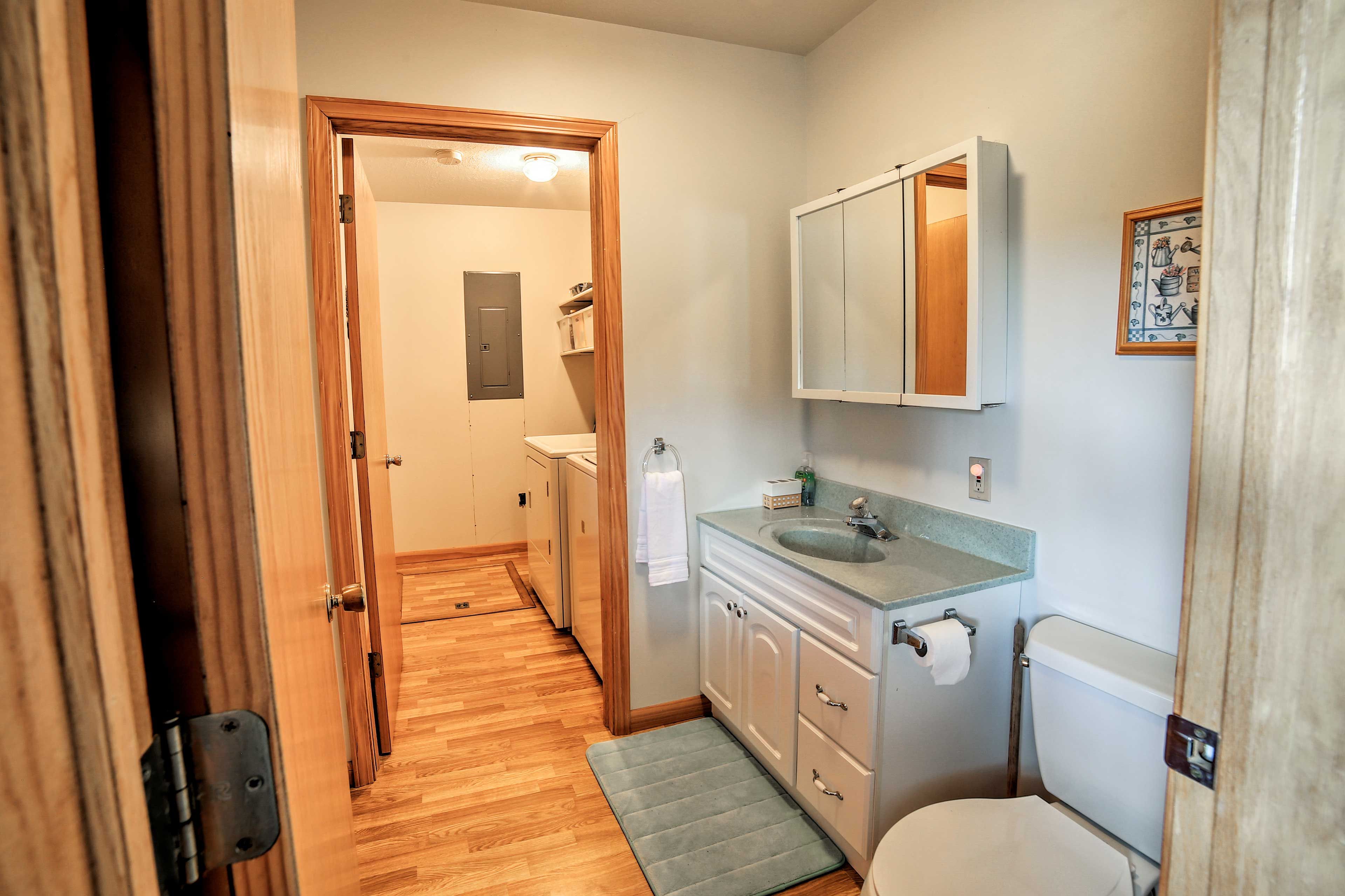 Half Bathroom | In-Home Laundry