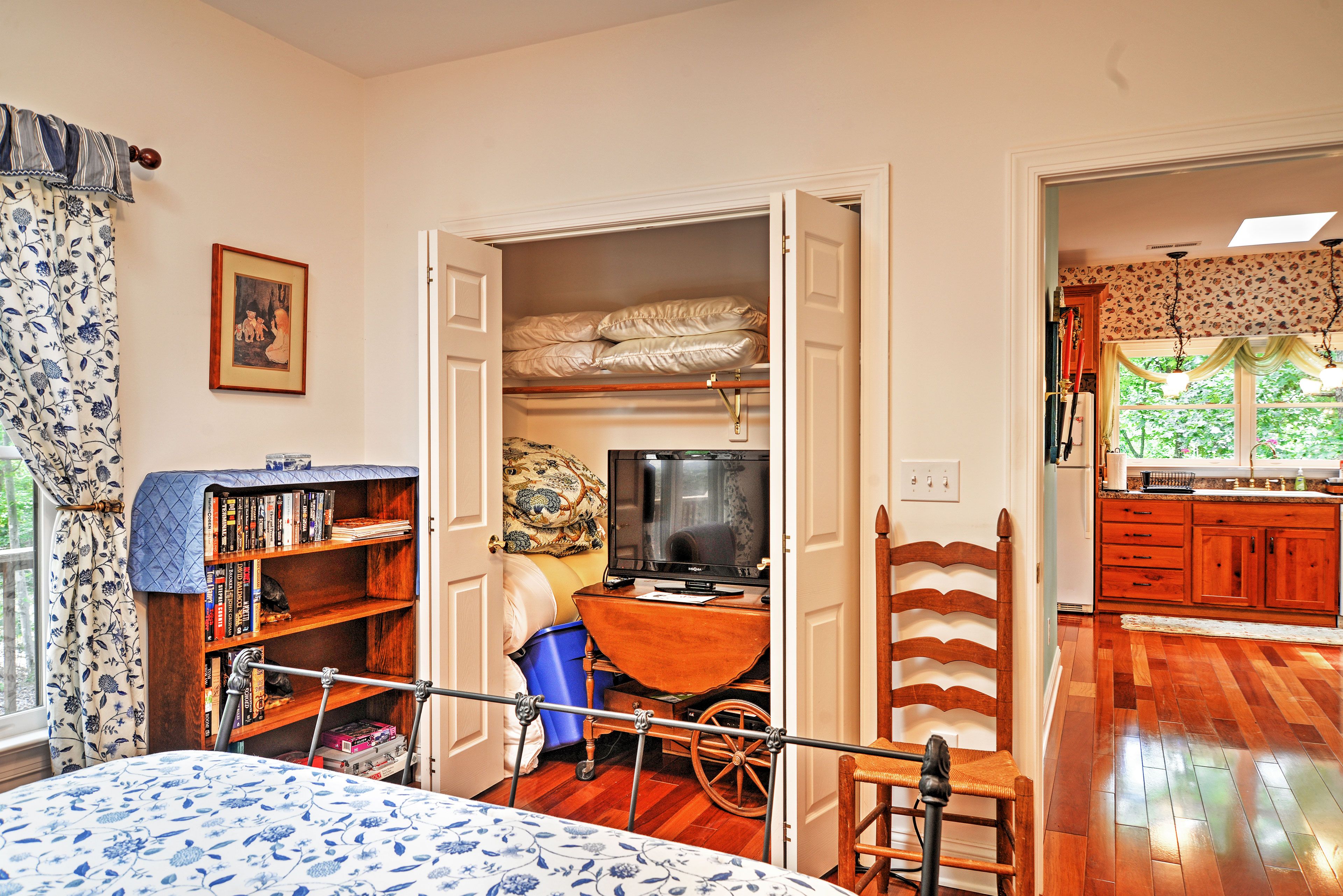 Bedroom | Cable TV | Off of Kitchen