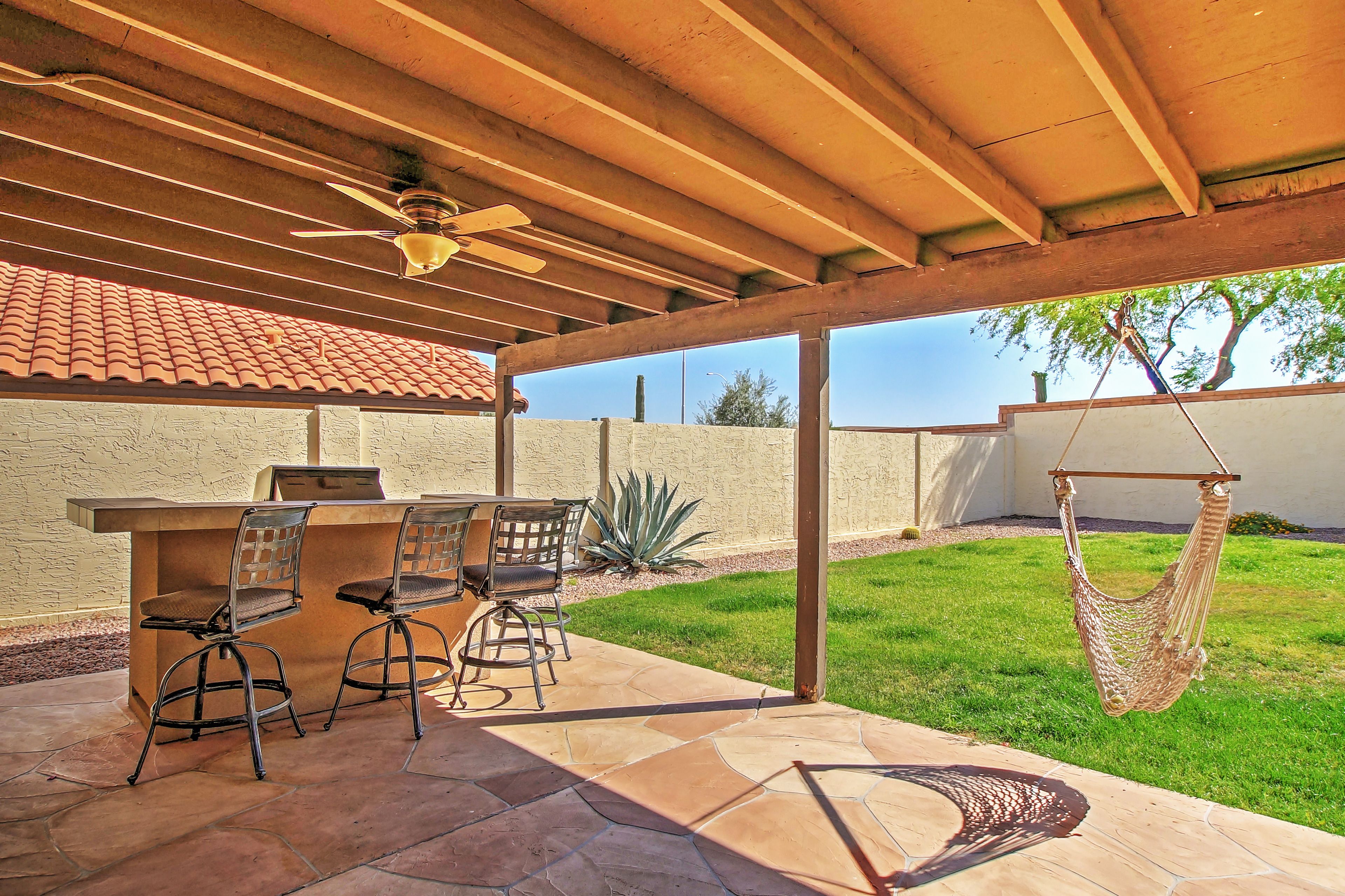 Private, Covered Patio