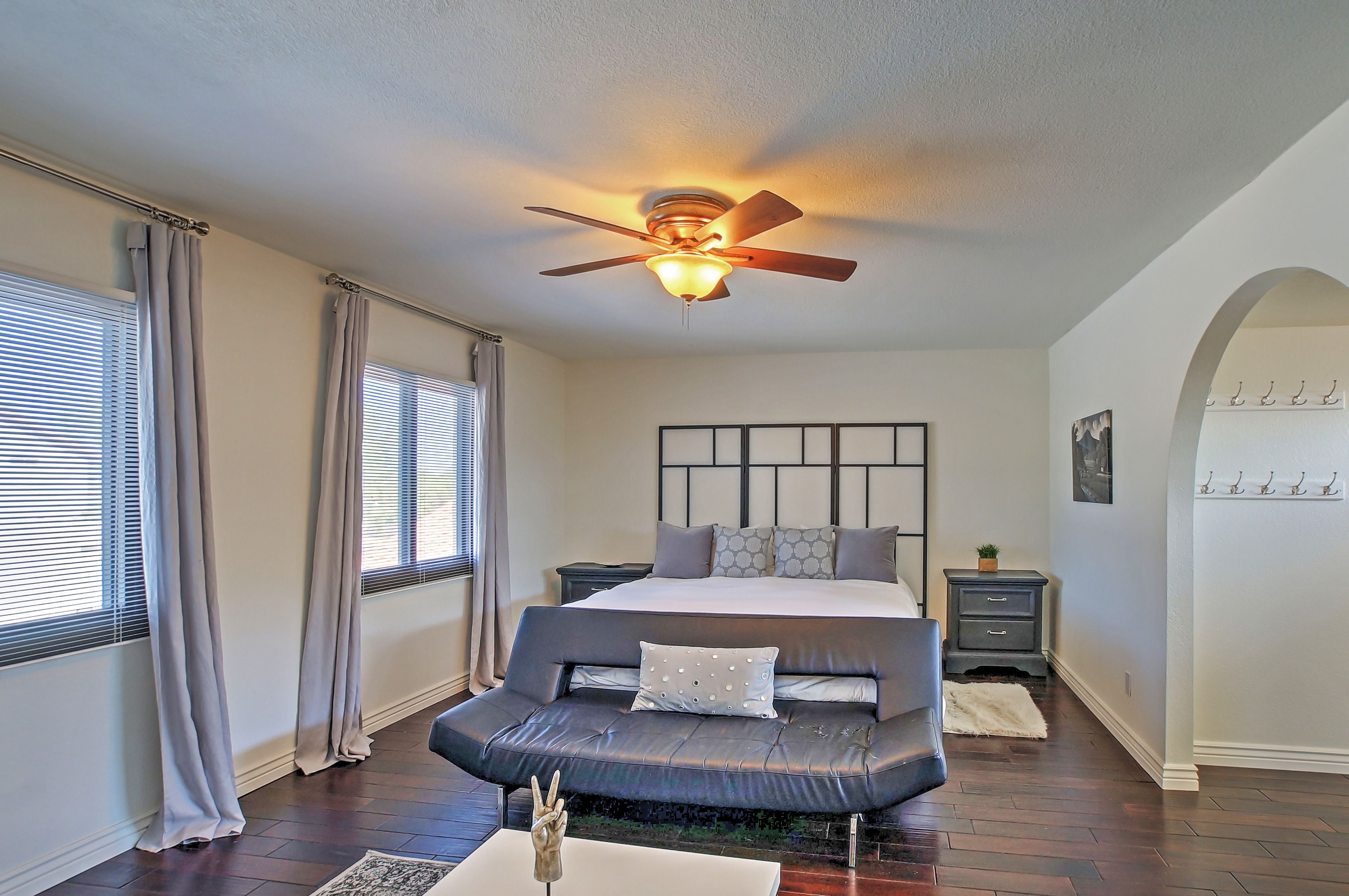 Bedroom 1 | King Bed | Sleeper Sofa | Linens Provided | 2nd Floor