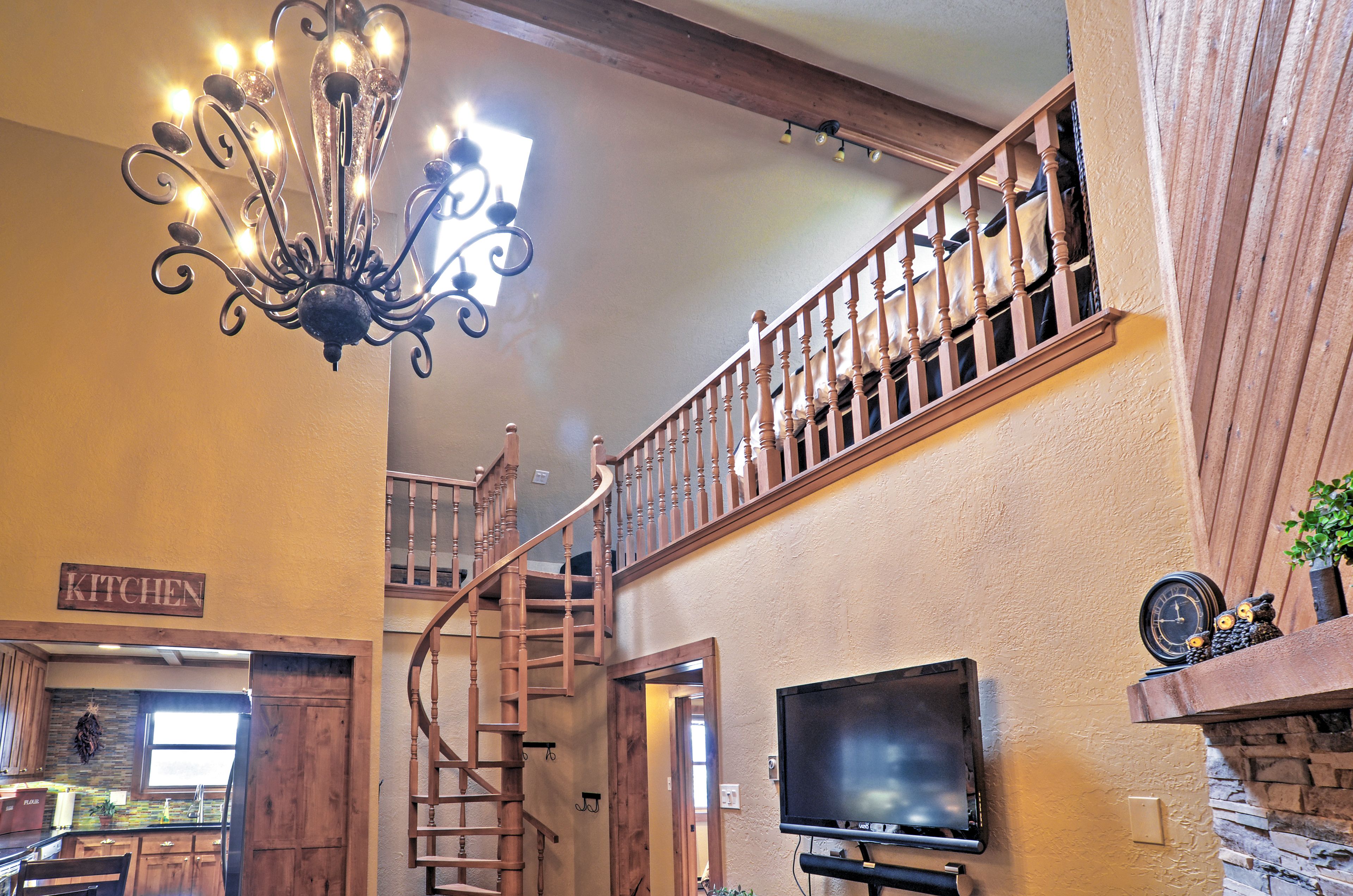Loft | Spiral Staircase to Access