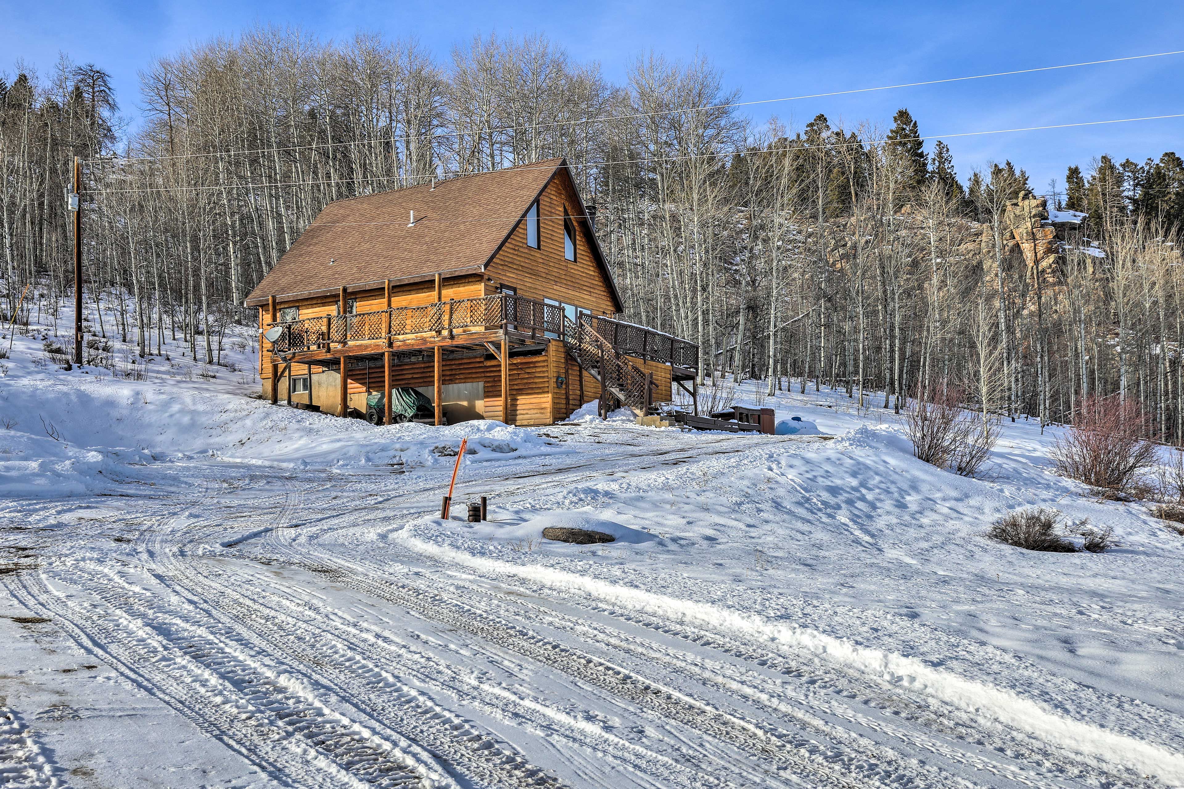 Cabin Exterior | Driveway Parking
