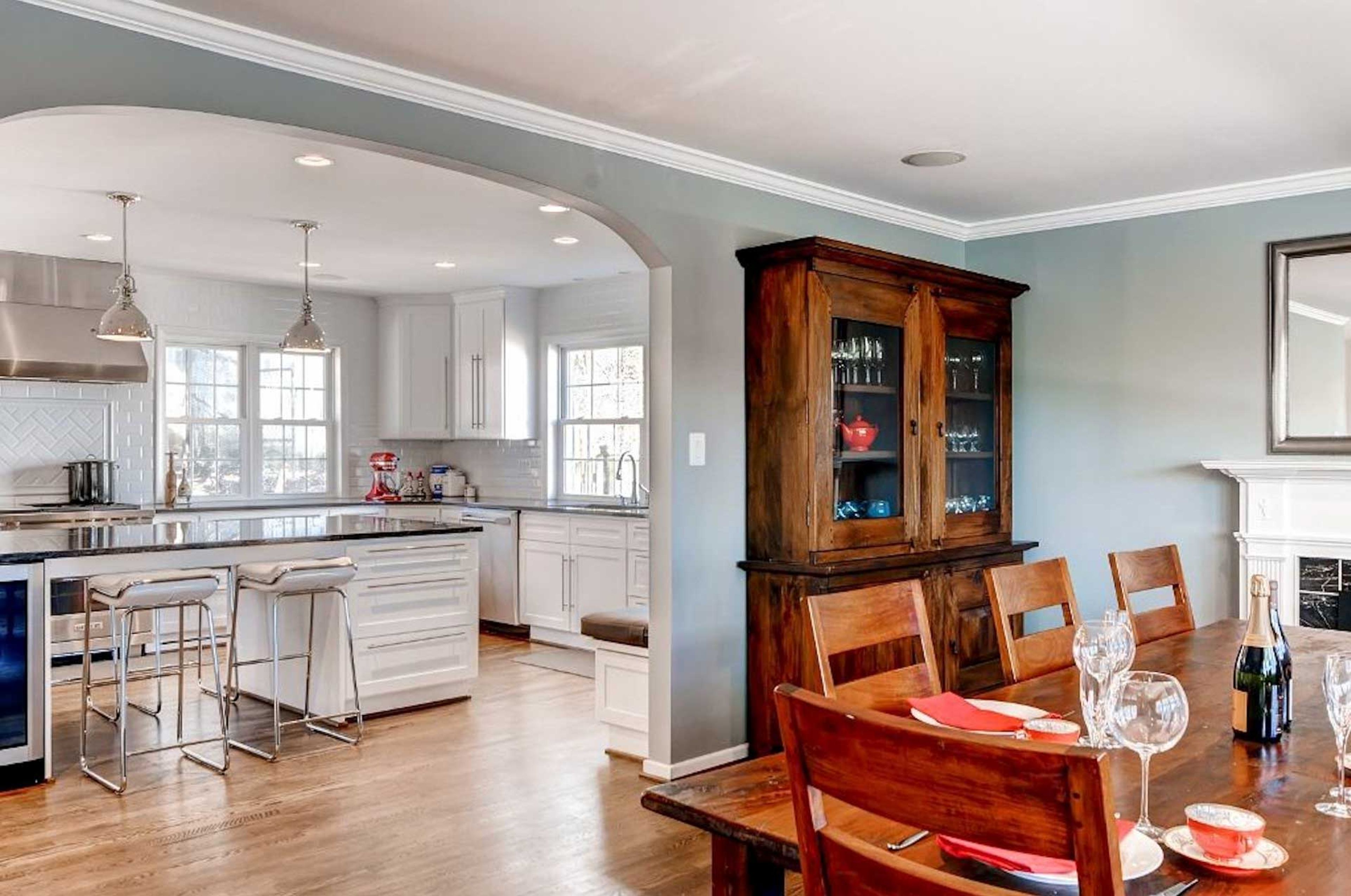 Kitchen Into Dining Room