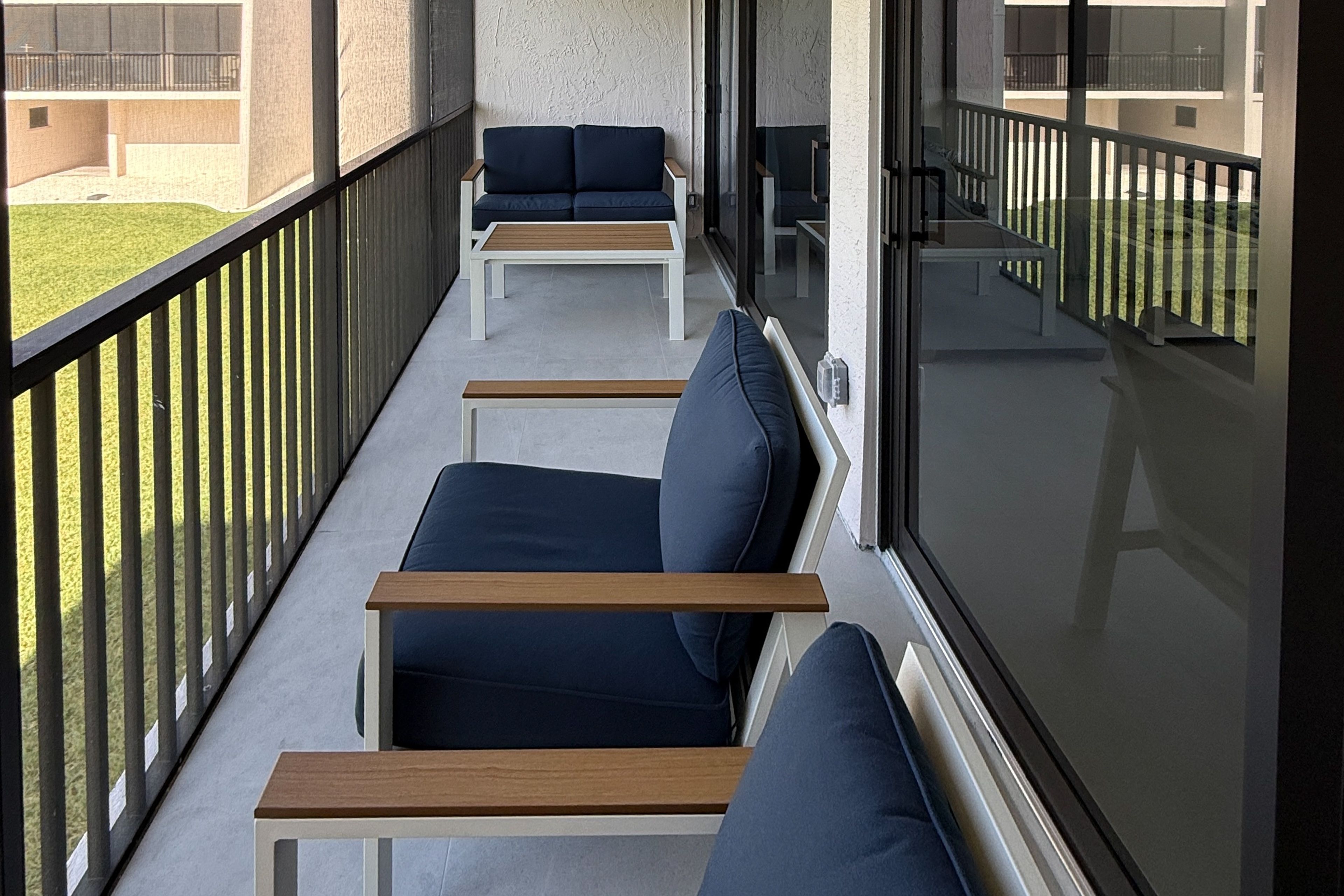 Private Screened-In Balcony | Garden Views