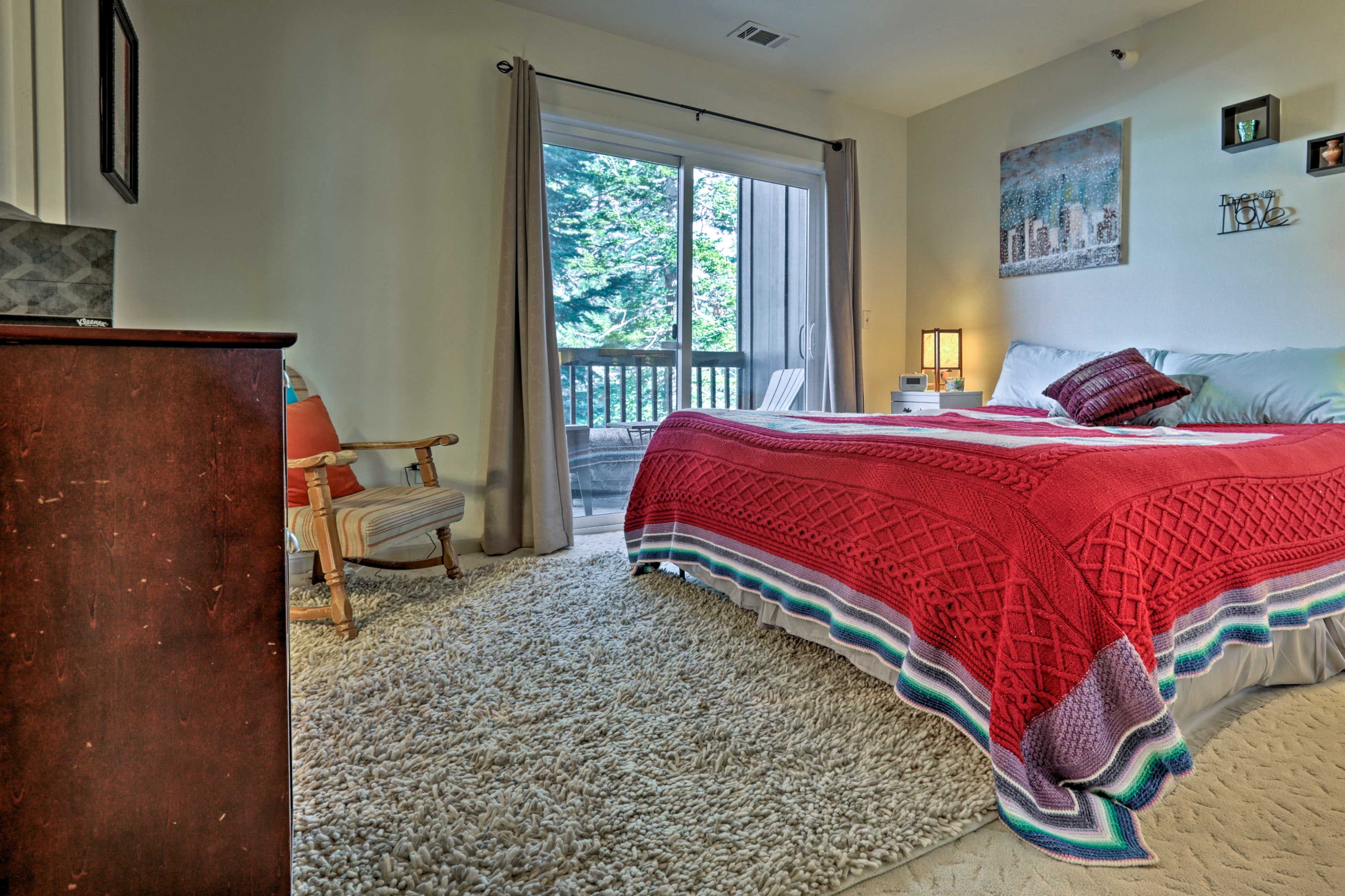 Bedroom 1 | King Bed | Private Balcony