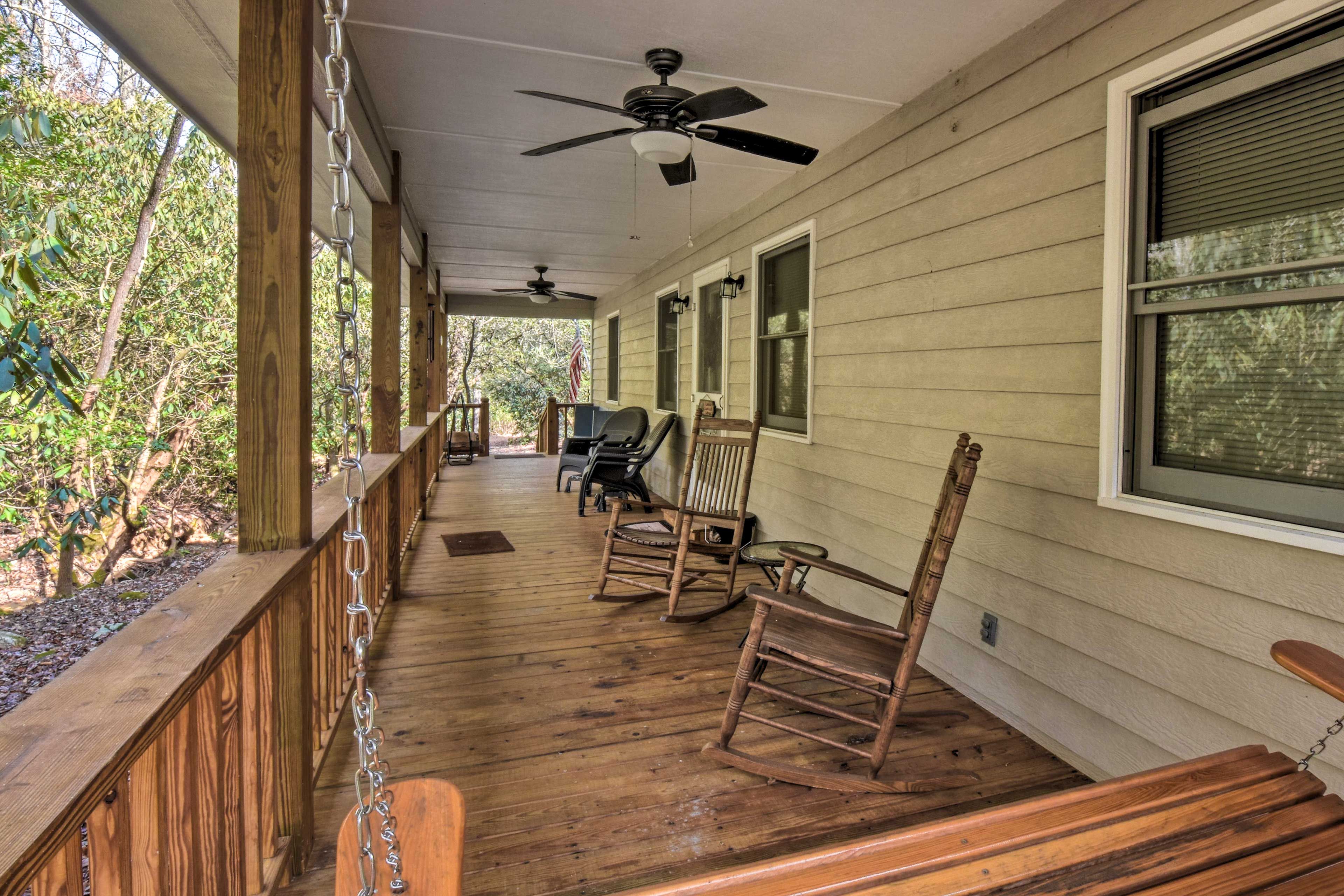 Covered Porch | Sitting Area | Porch Swing
