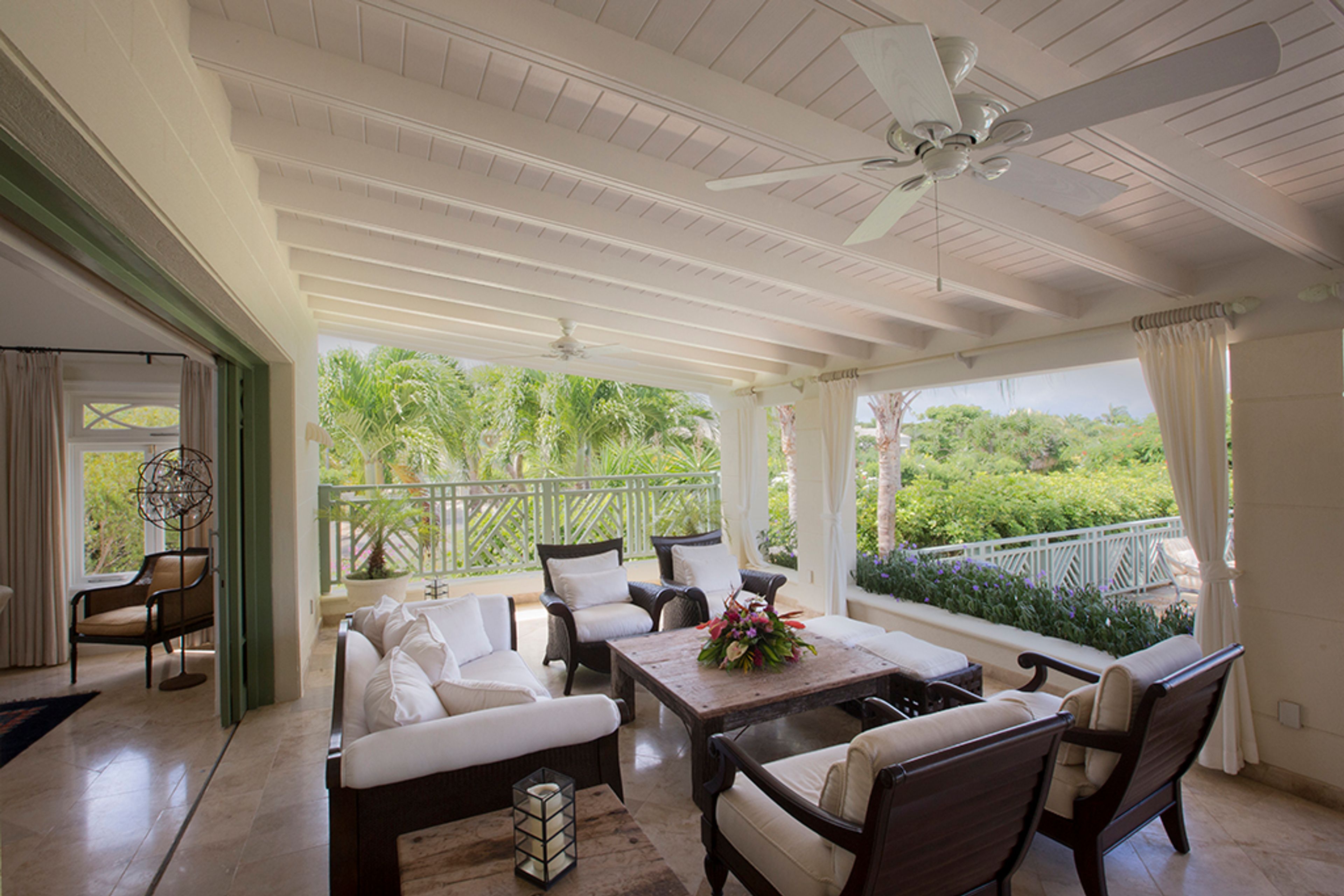 Outdoor Living Room | A/C Units (Bedrooms)