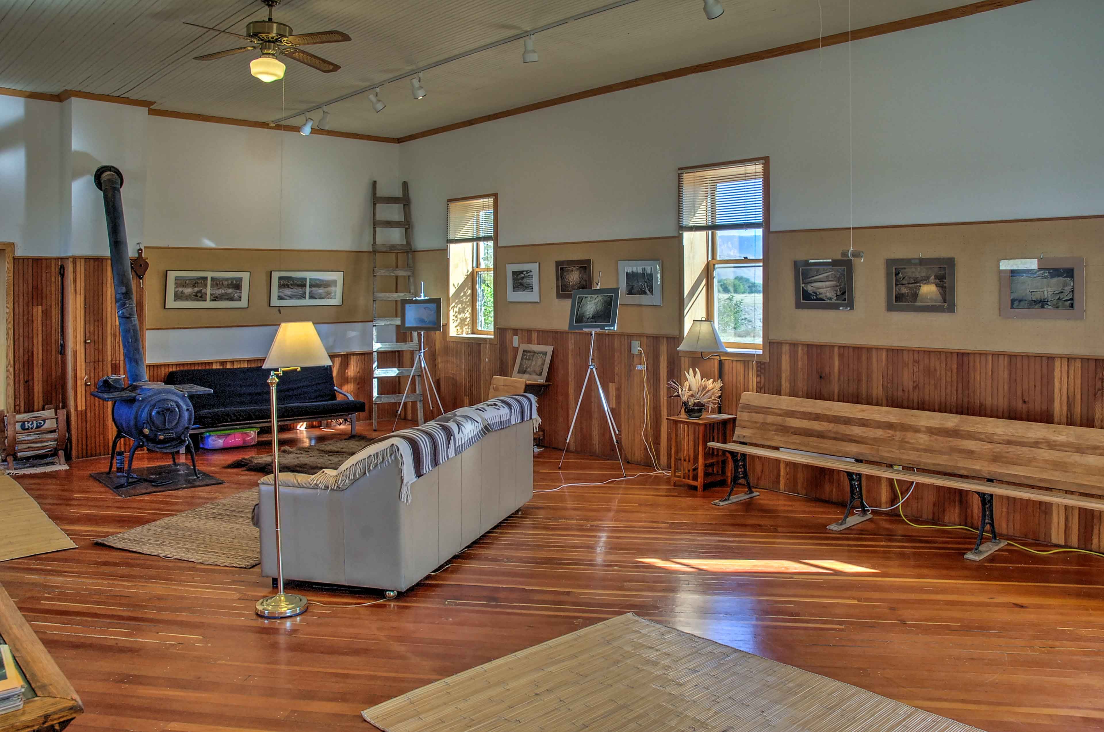 Living Room | Full Bed | Futon | Wood-Burning Stove | Central A/C