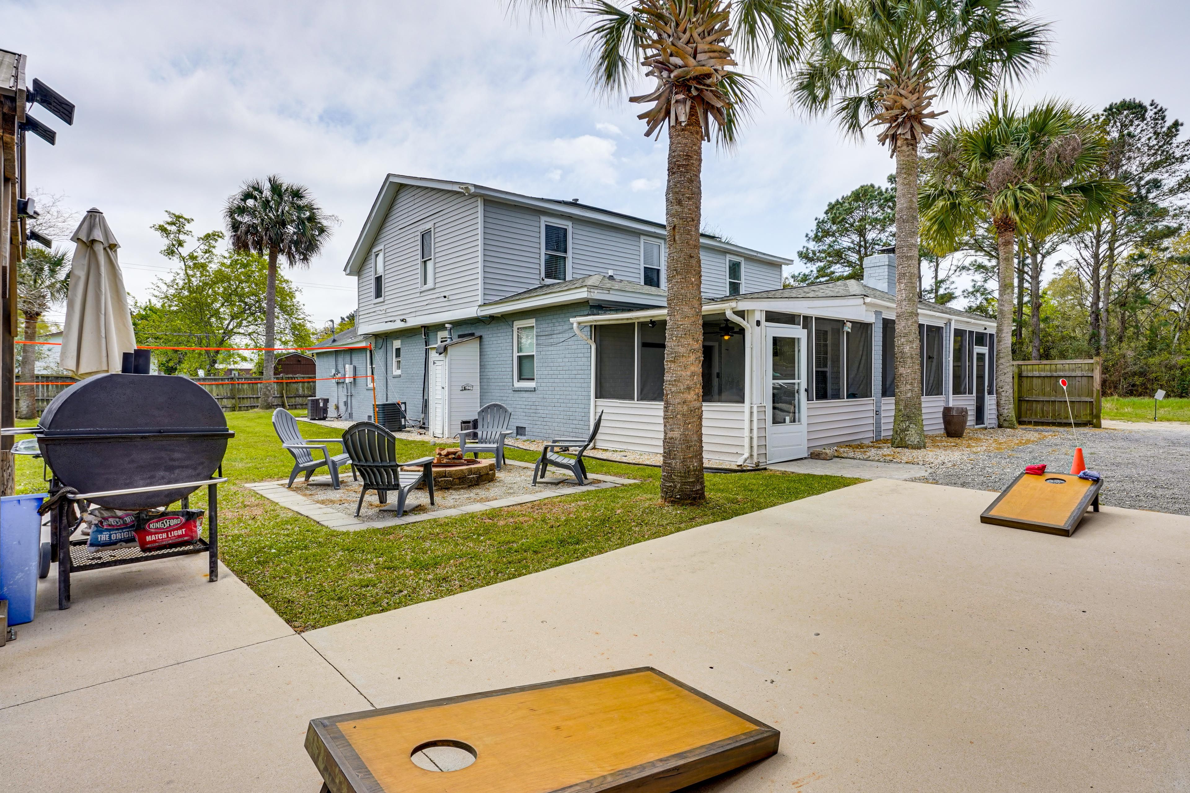 Charleston Vacation Rental Home | 5BR | 3BA | 3,000 Sq Ft | Stairs to Access