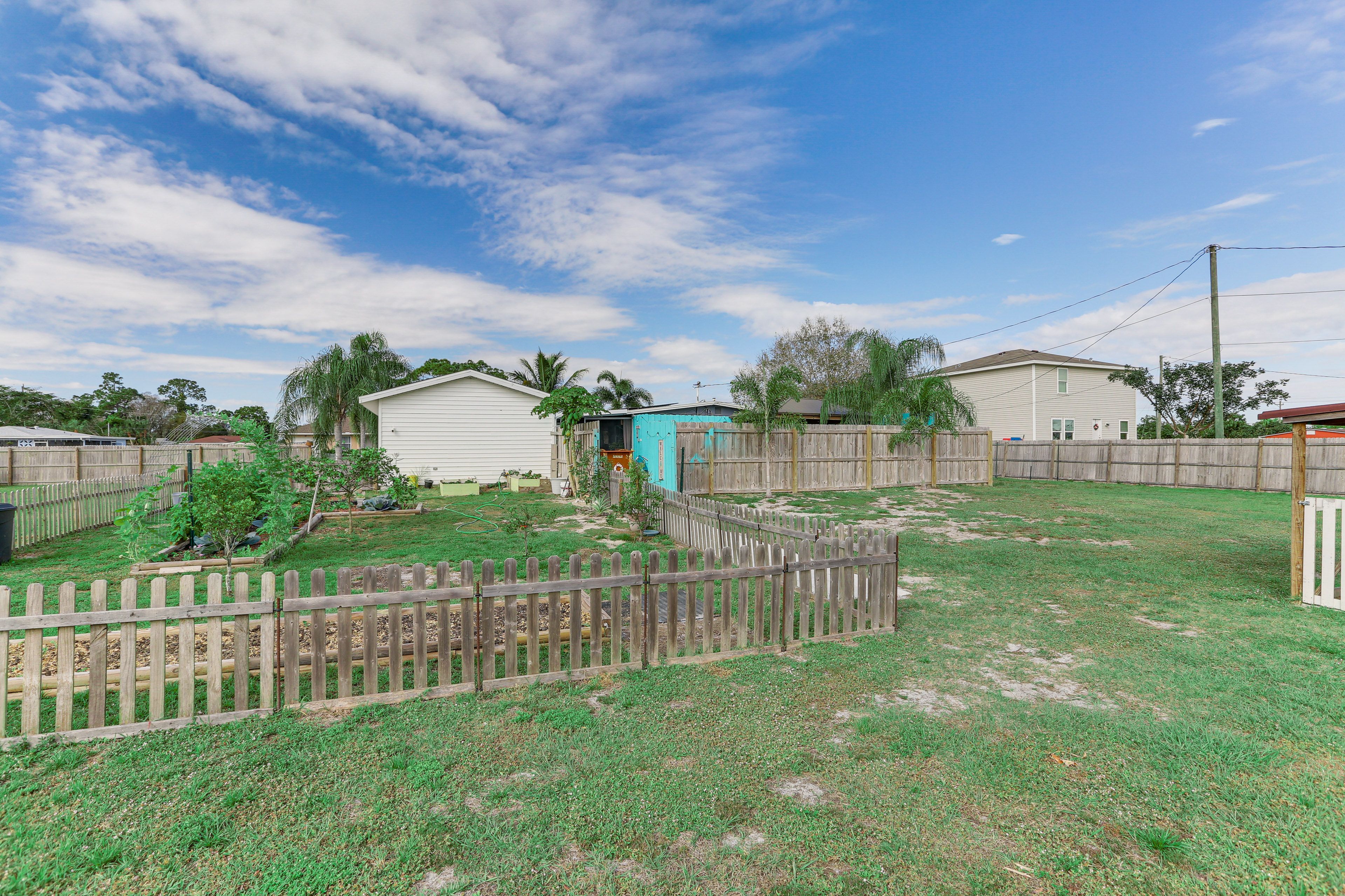 Fully Fenced Backyard