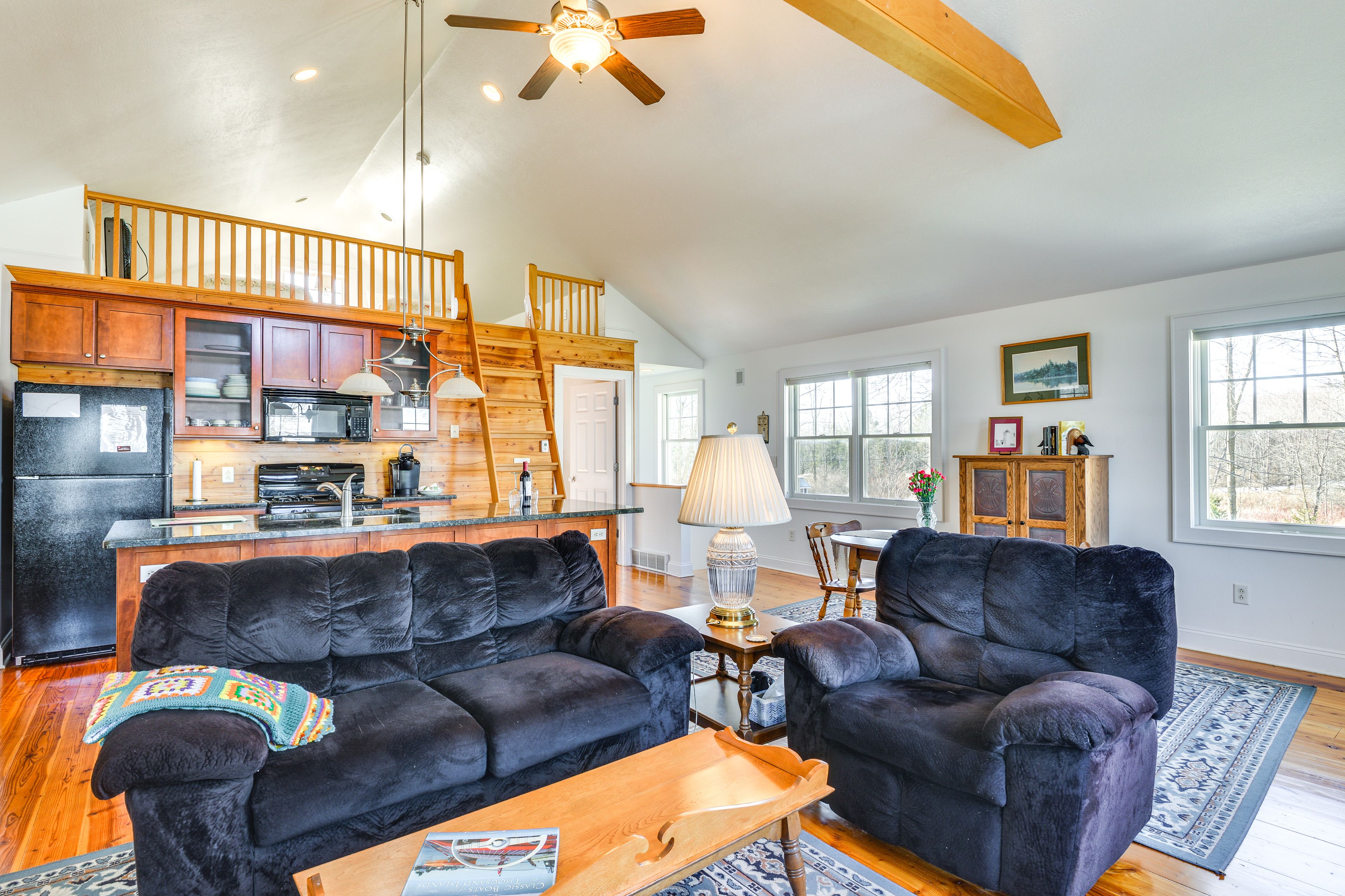 Cape Vincent Vacation Rental | 1BR | 1BA | 750 Sq Ft | Stairs Required