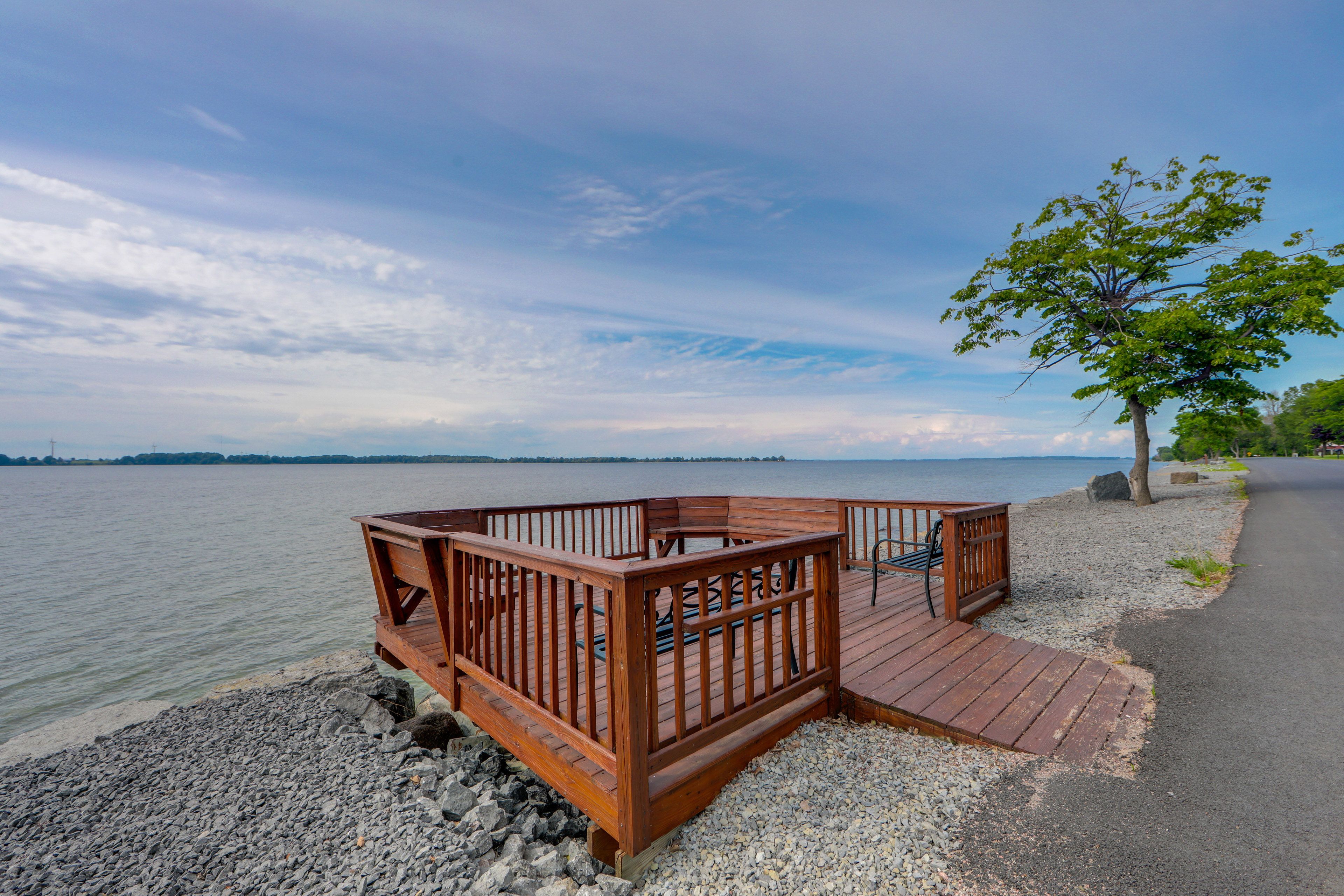 Cape Vincent Vacation Rental | 1BR | 1BA | 750 Sq Ft | Stairs Required