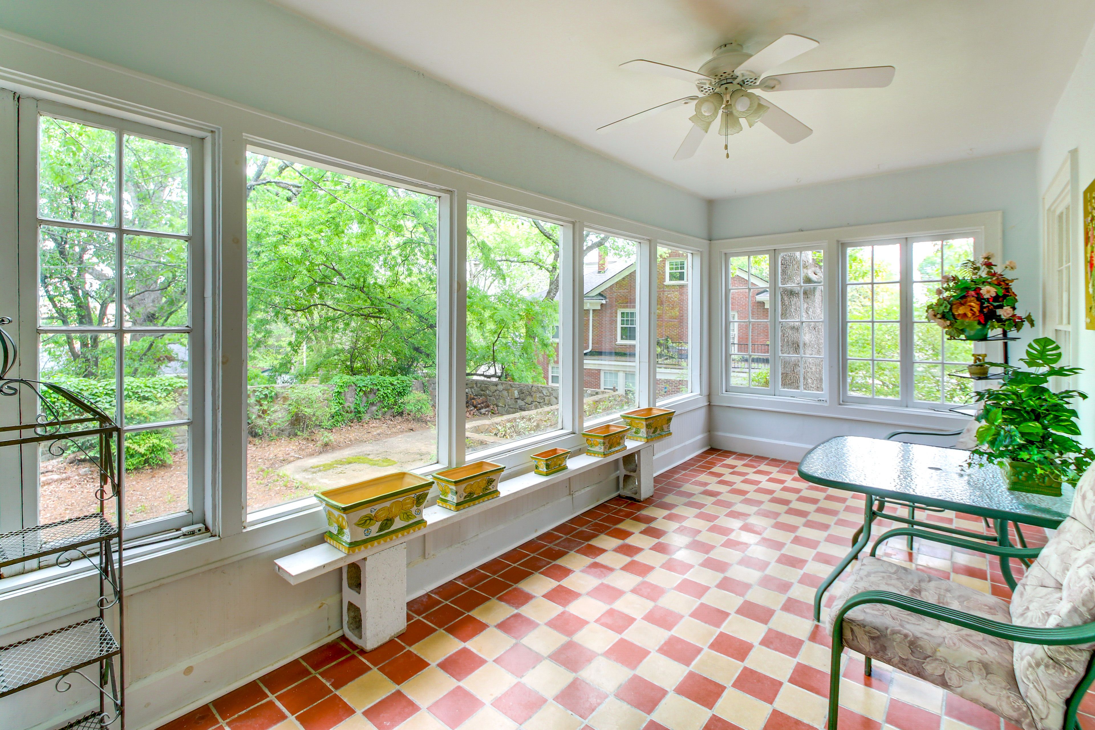 Sunroom | Central A/C & Heat | 1st Floor