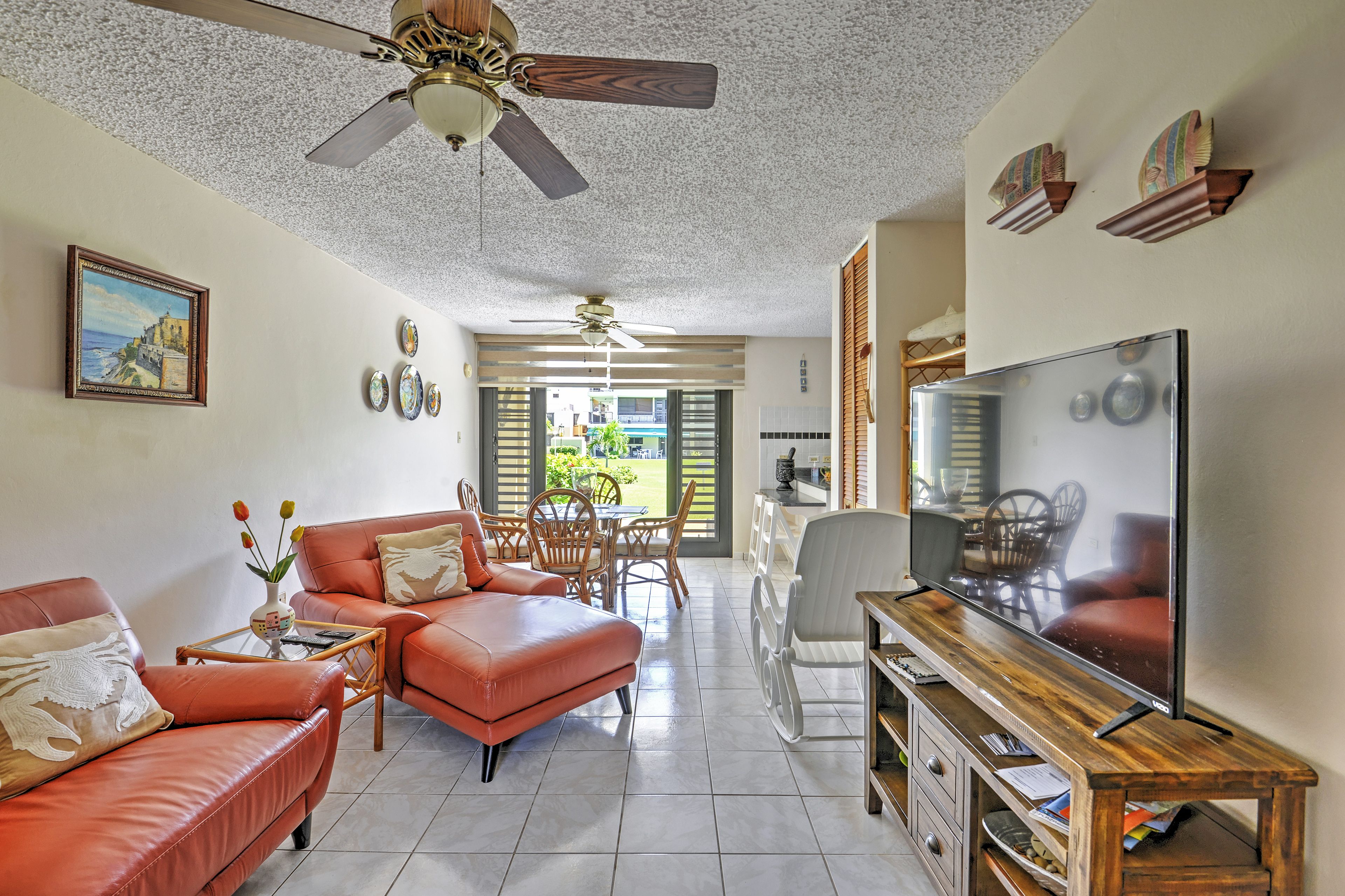 Living Room | Renovated Interior | 50-Inch Flat-Screen LED TV