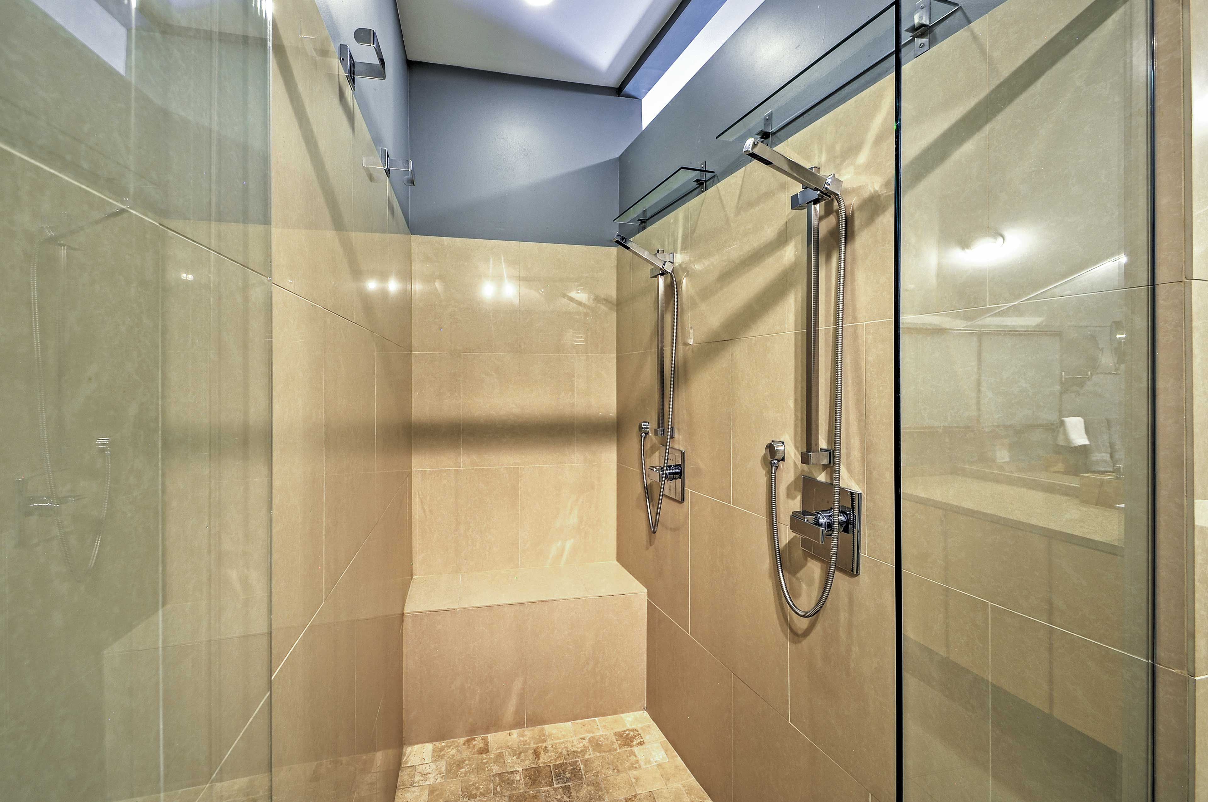 You'll love this impressive shower.