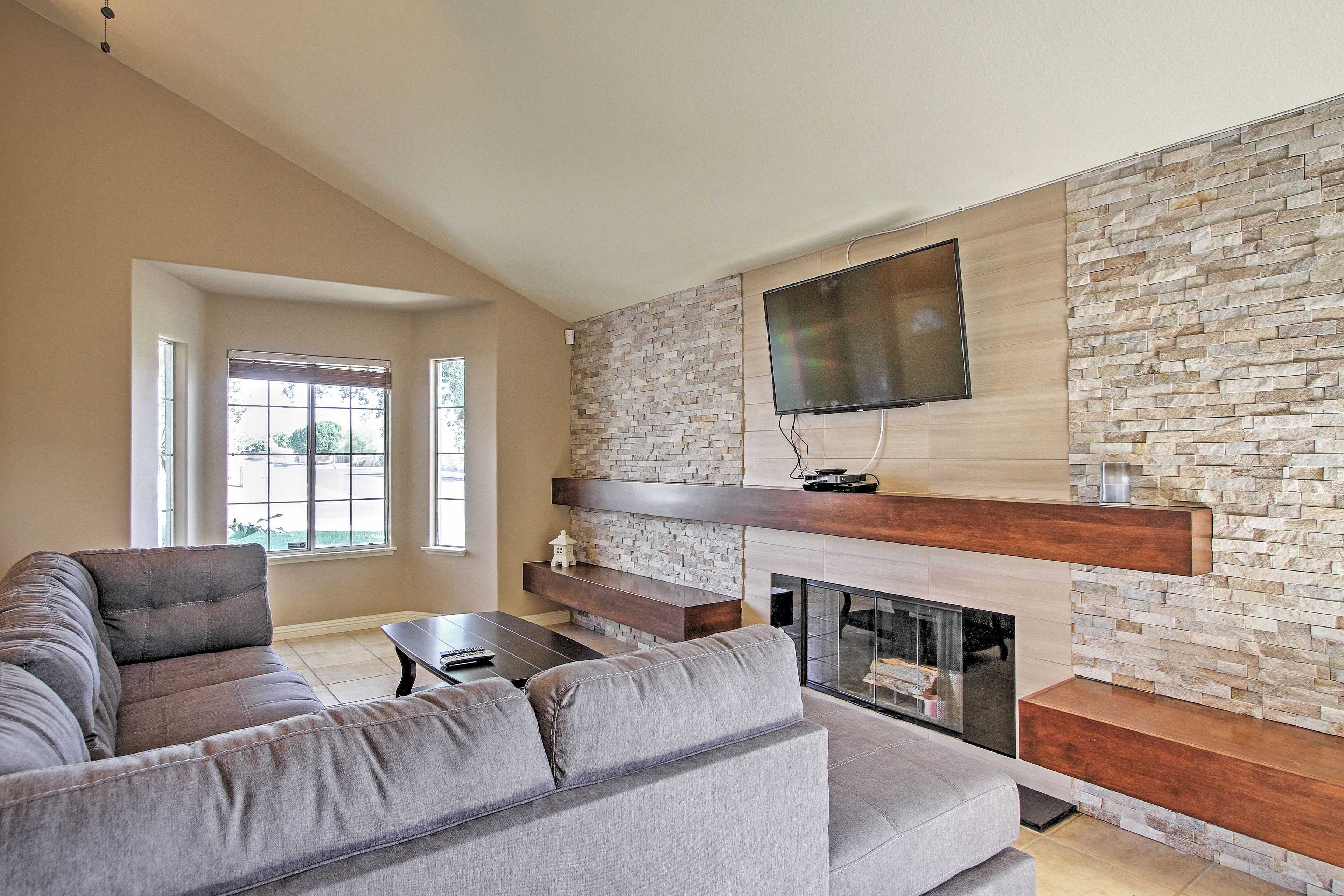 Living Room | 55-Inch Flat-Screen TV