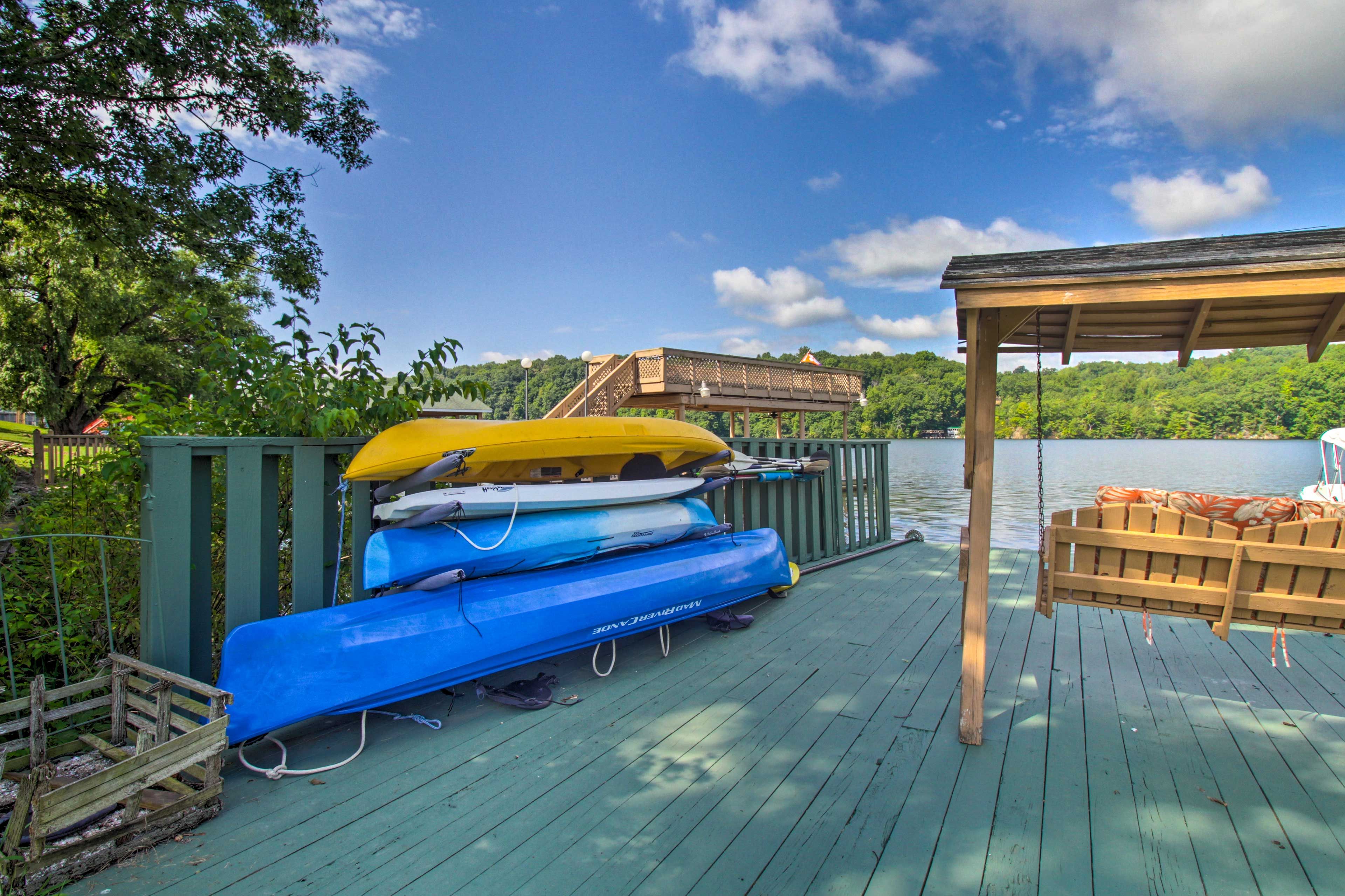 Kayaks & Canoes (Available w/ a Fee)