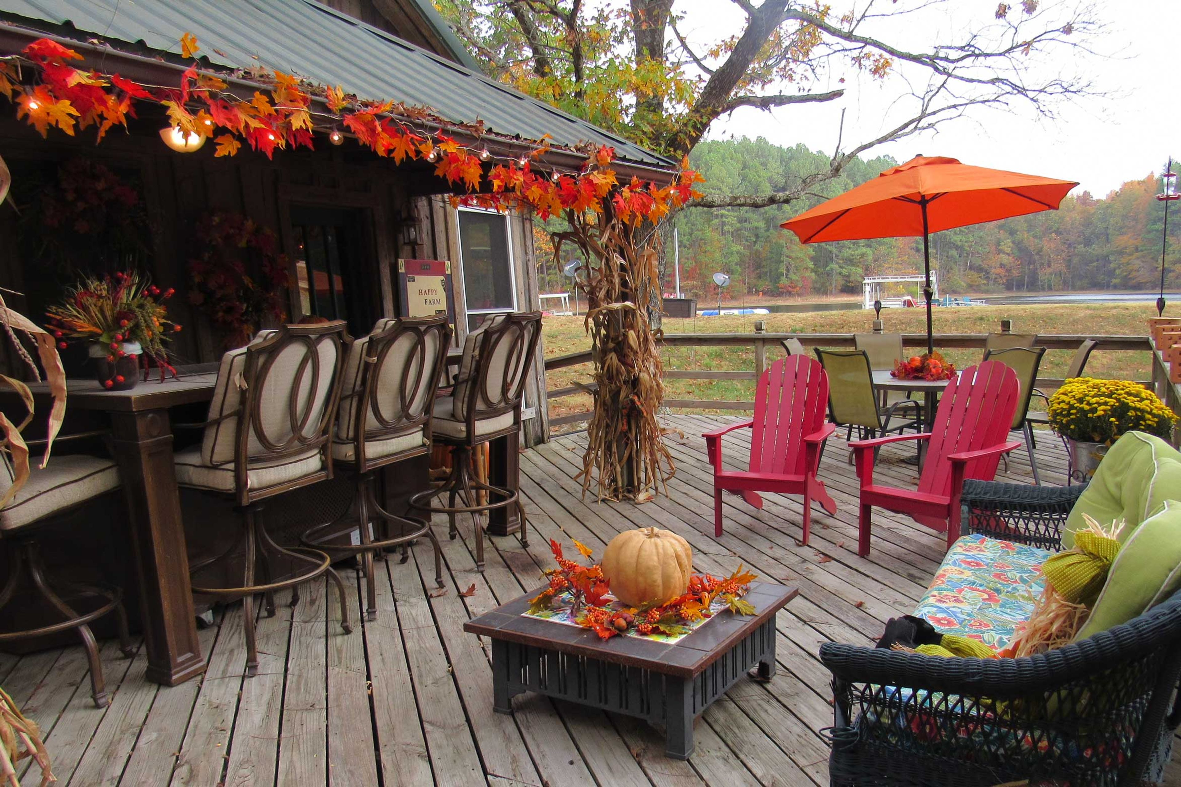 Spacious Front Deck | Seasonal Decor