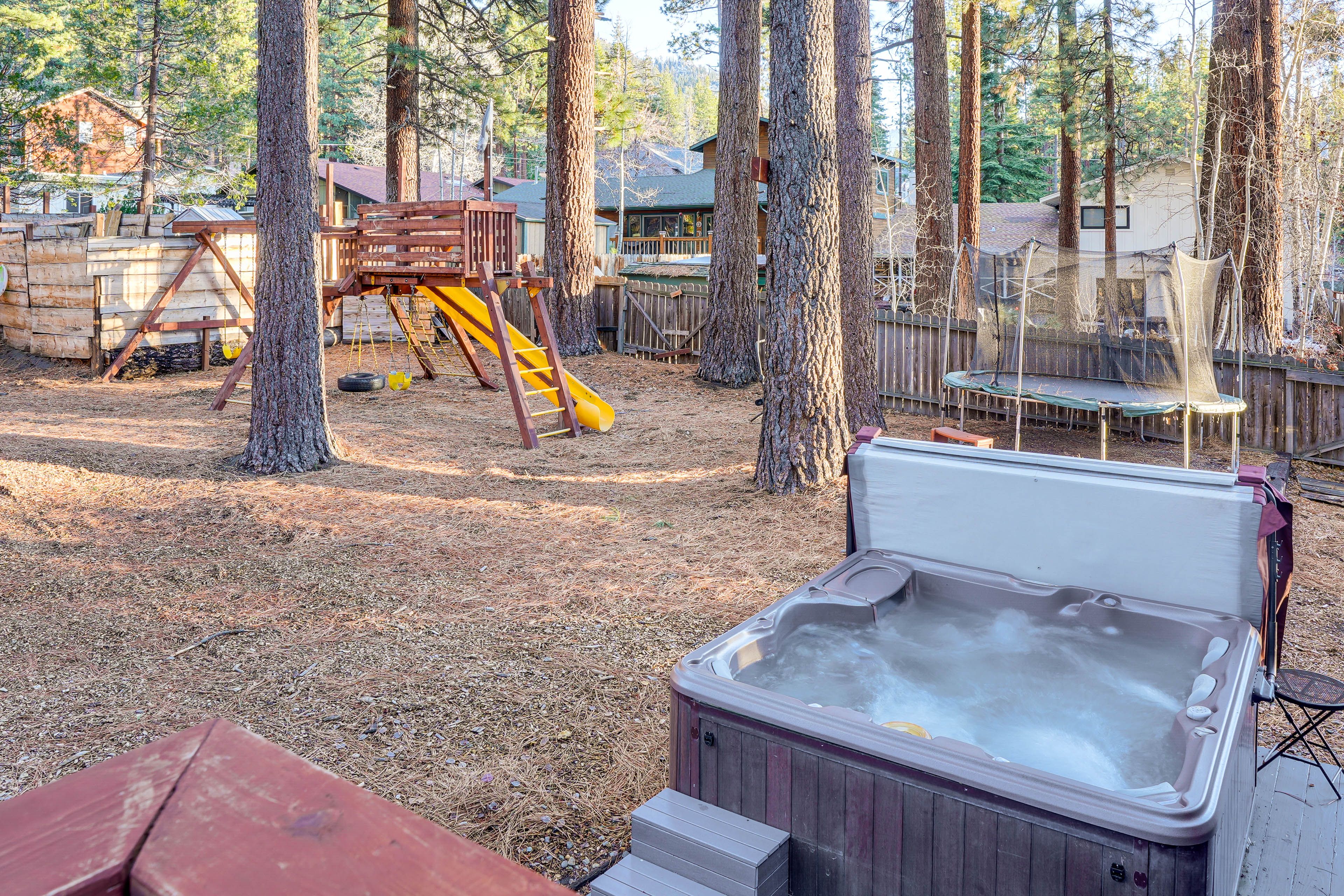 Patio | Private Hot Tub