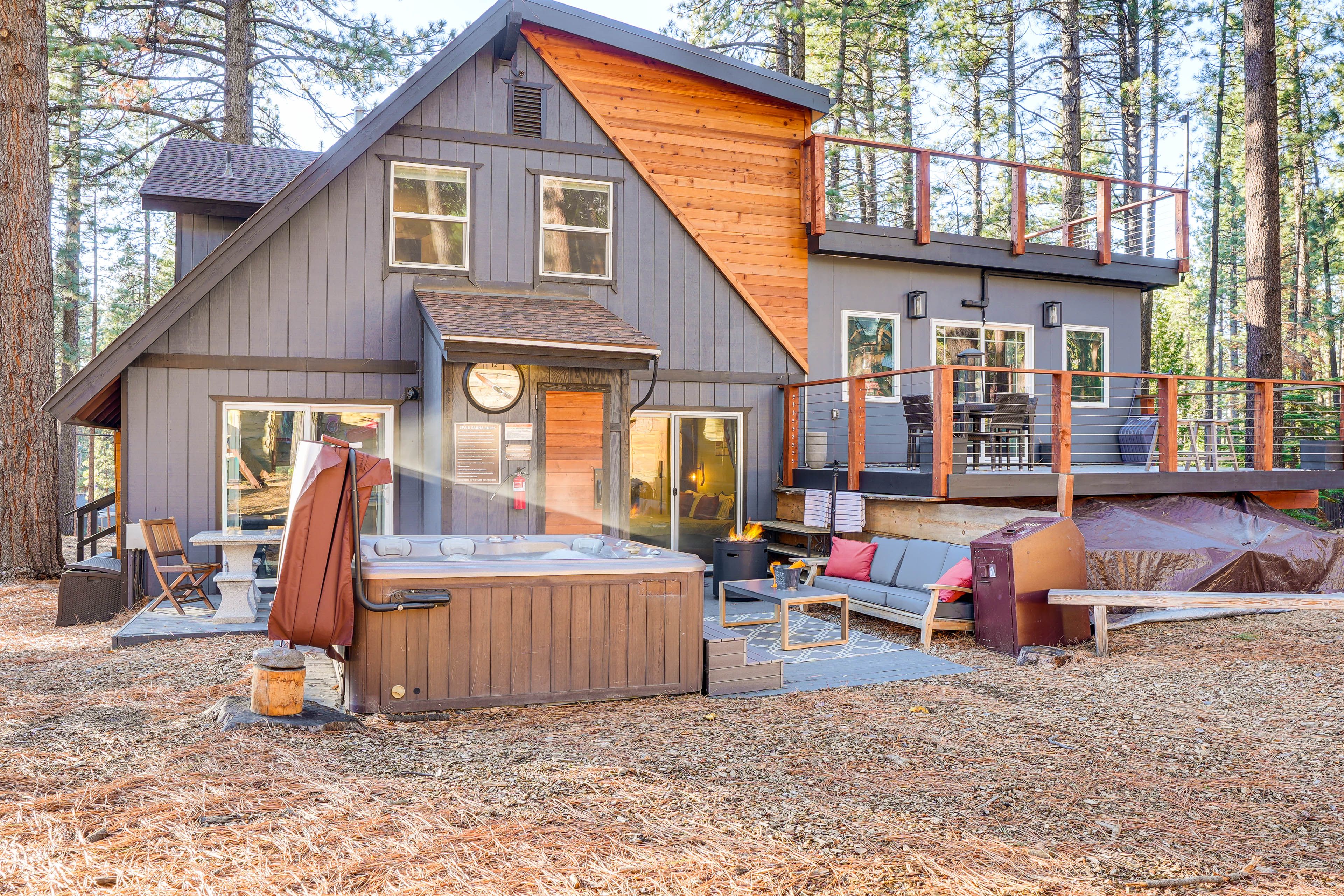 South Lake Tahoe Vacation Rental | 3BR | 3BA | 1,948 Sq Ft | Stairs to Access