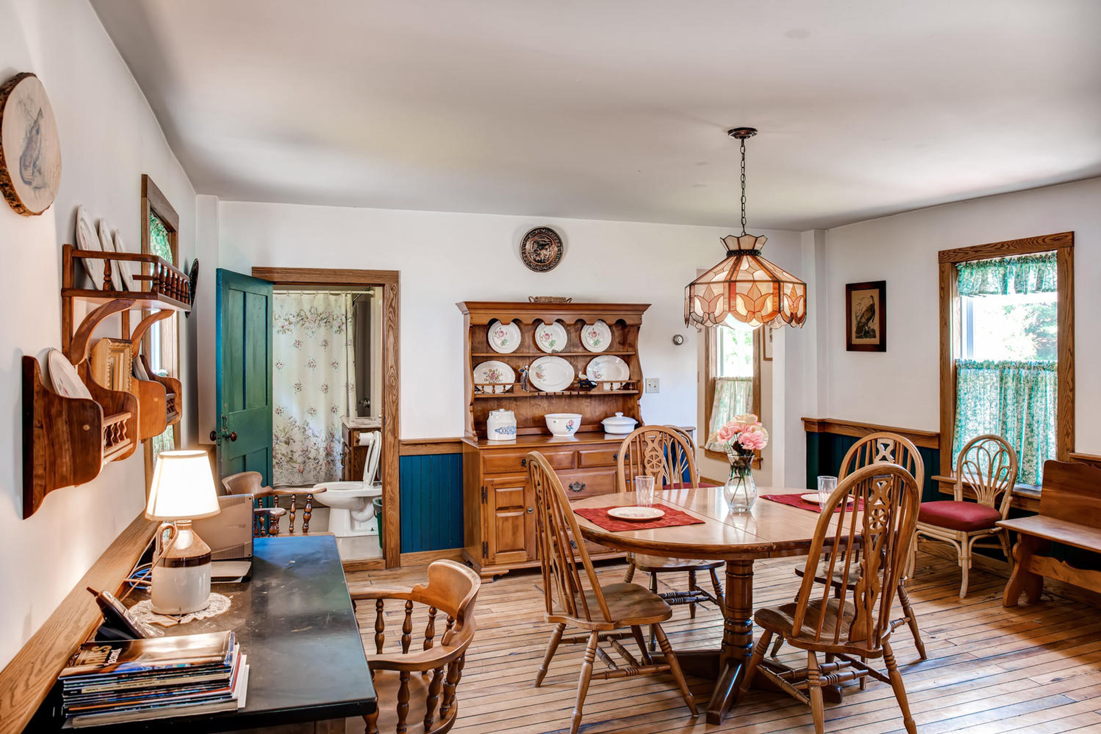 Dining Room | 1st Floor | Dishware & Flatware | Window A/C Units