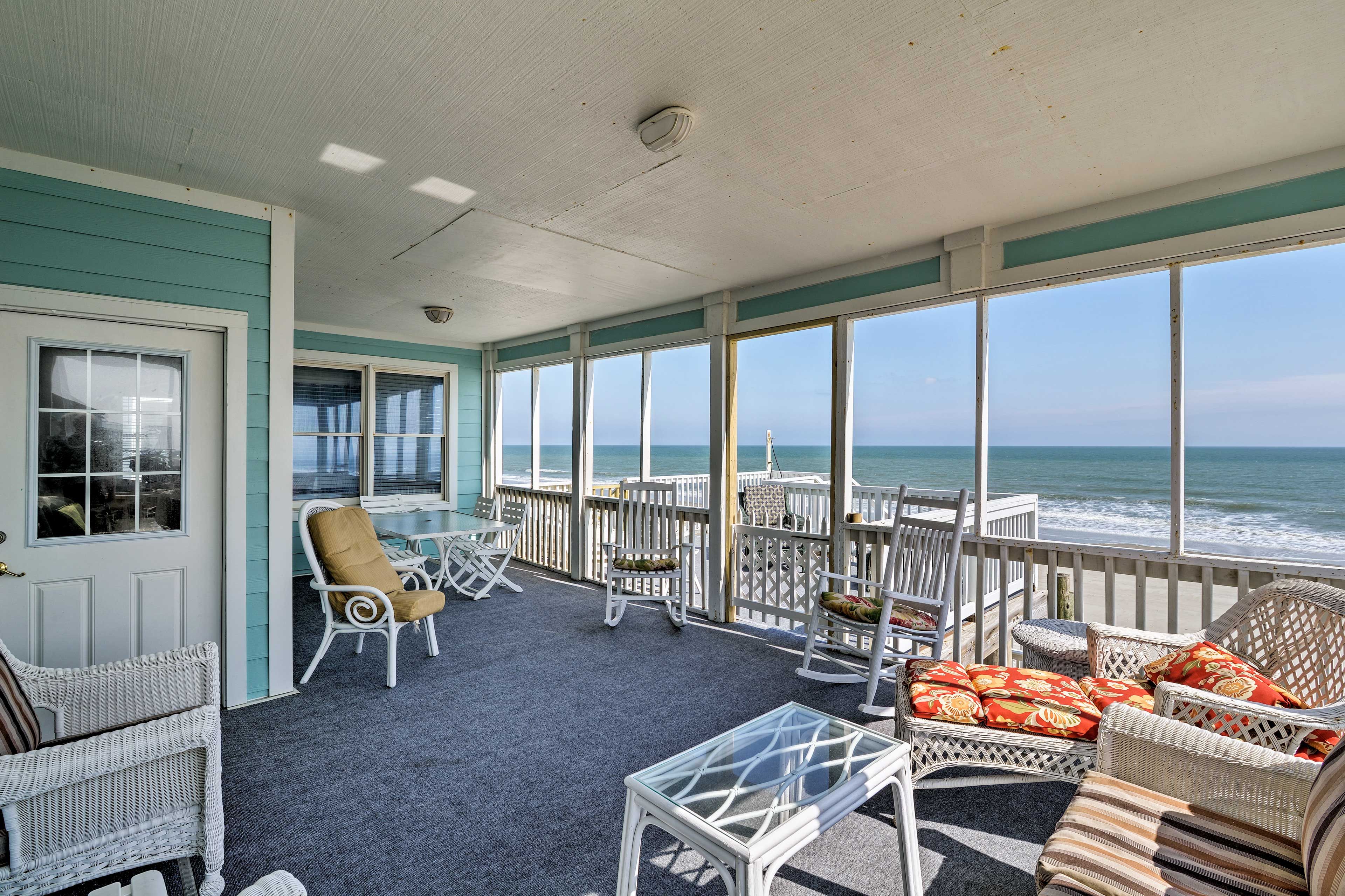 Covered Porch | 1st Floor | Access to Sundeck