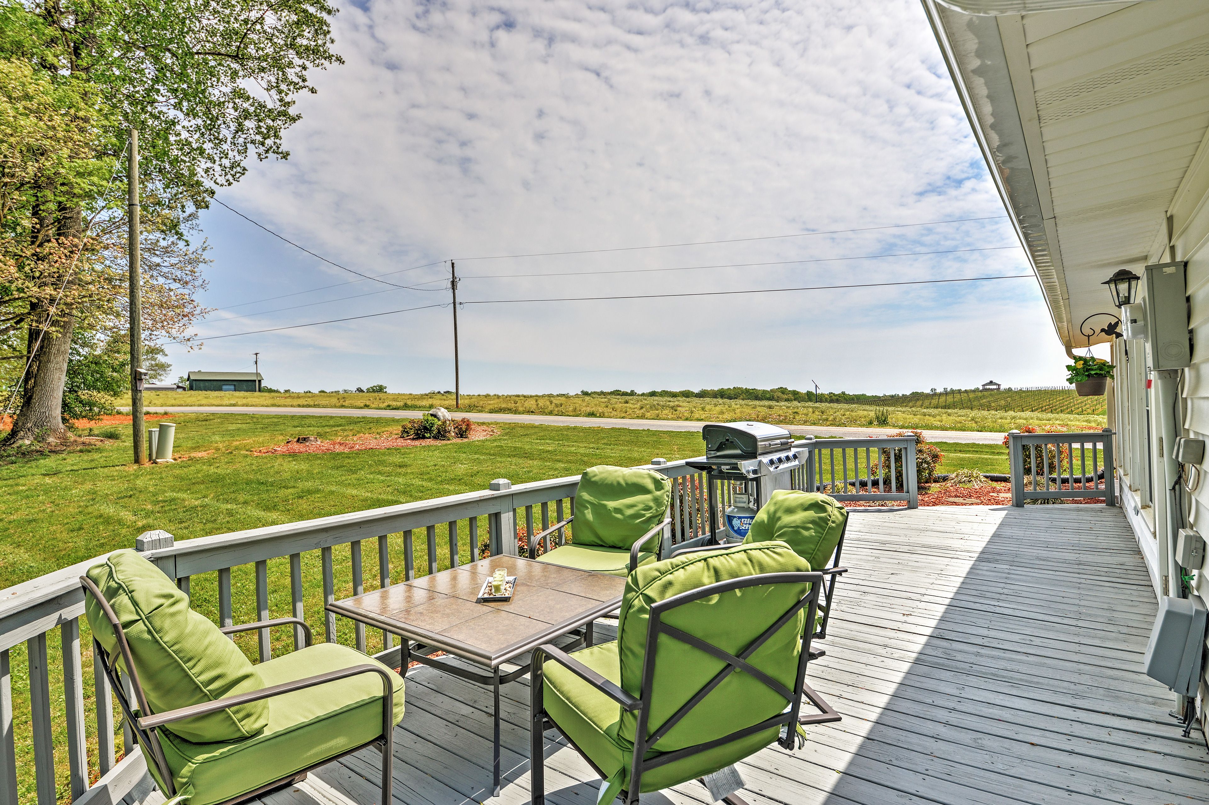 Wraparound Porch | 1st Floor | Gas Grill