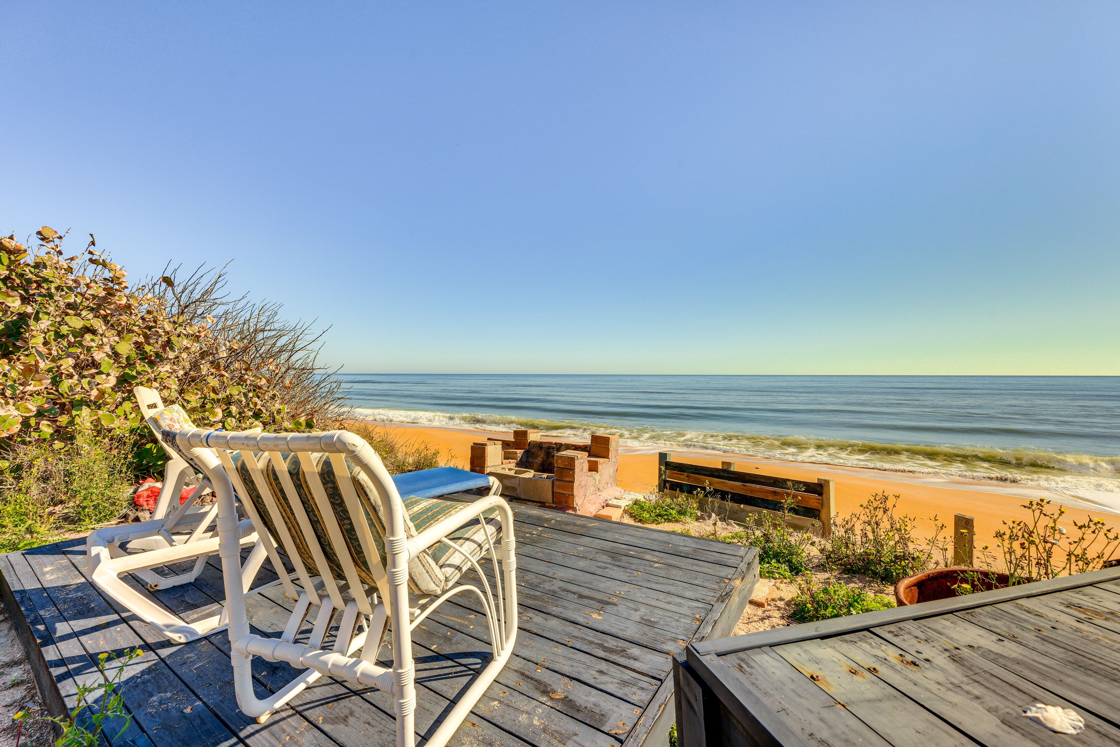 Flagler Beach | Beach Chairs, Umbrella, & Hammock Provided