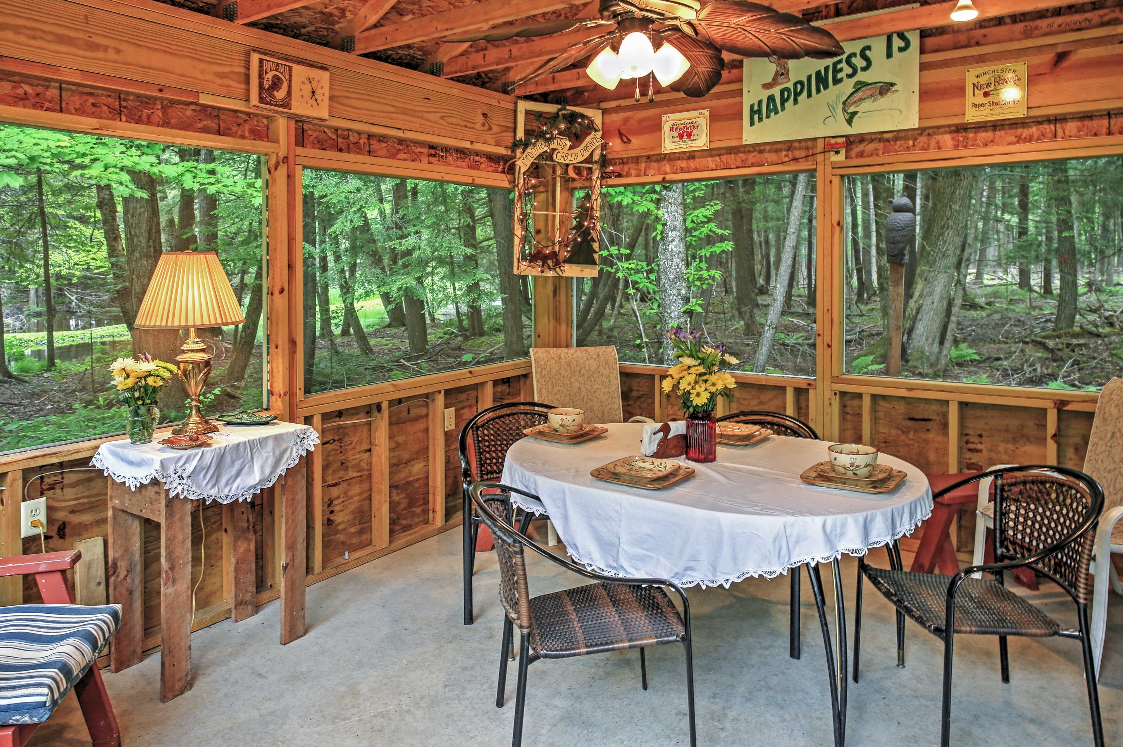 Enclosed Dining Area