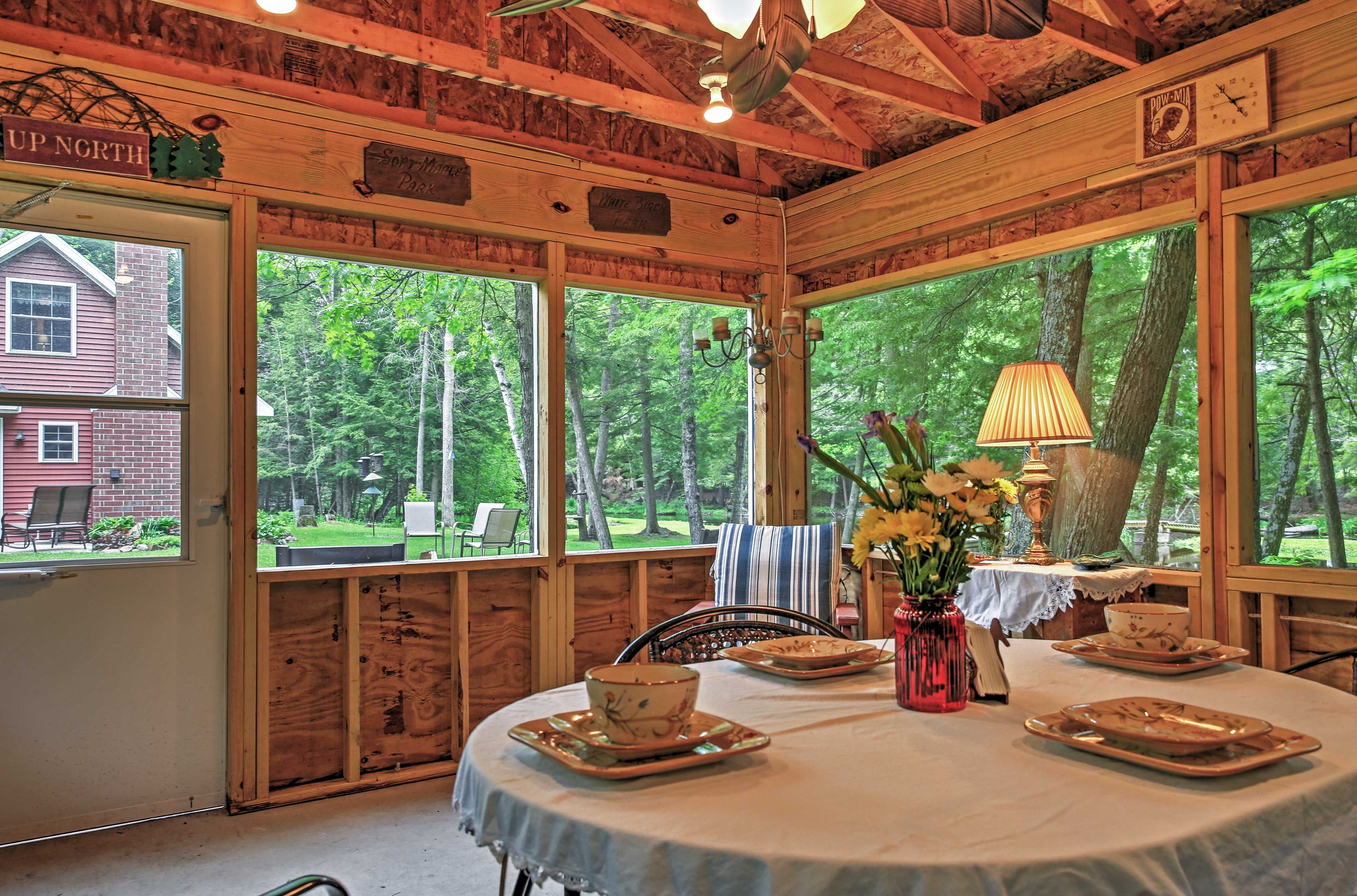 Enclosed Dining Area