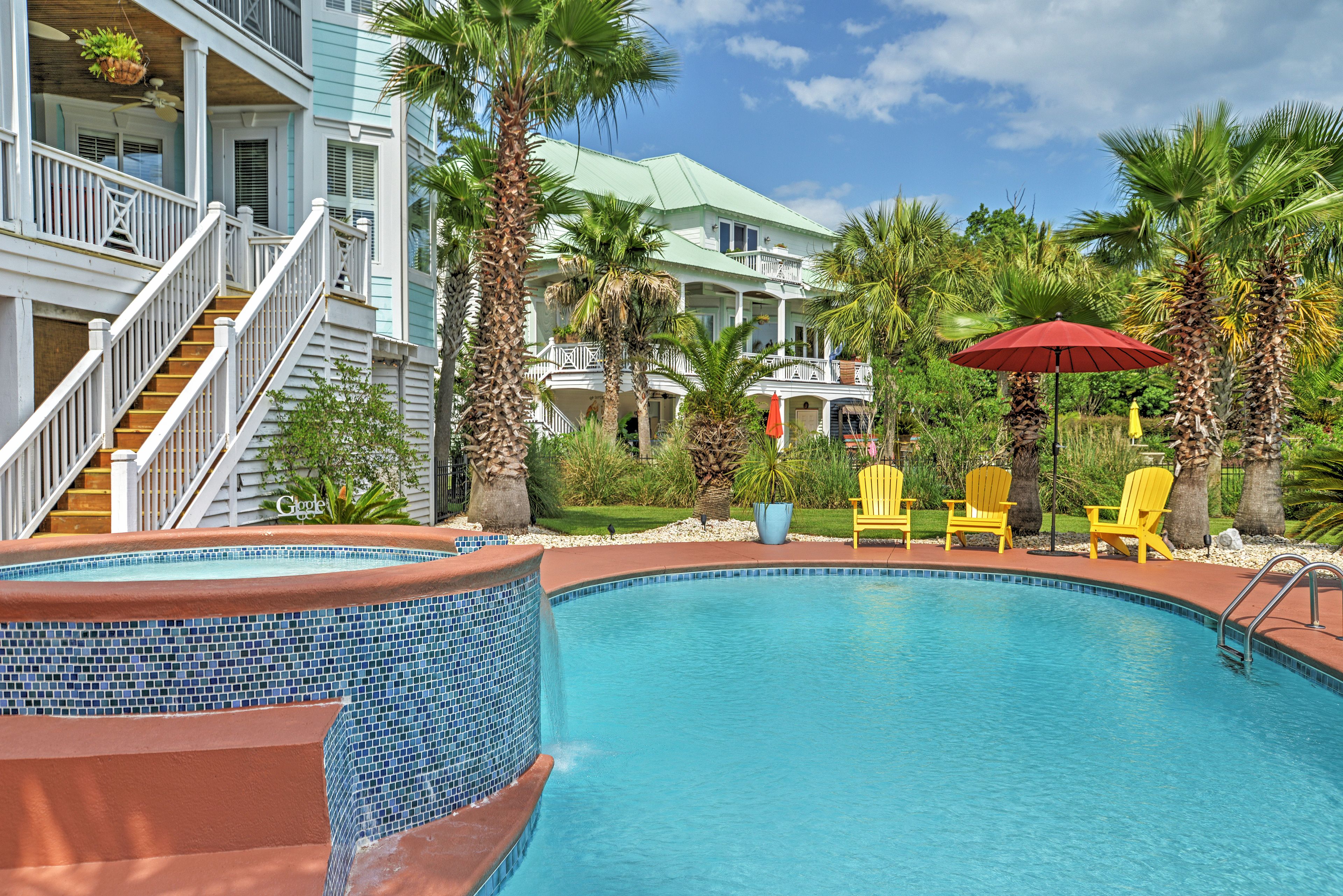 Murrells Inlet Vacation Rental | 4BR | 5.5BA | 5,400 Sq Ft | Stairs Required
