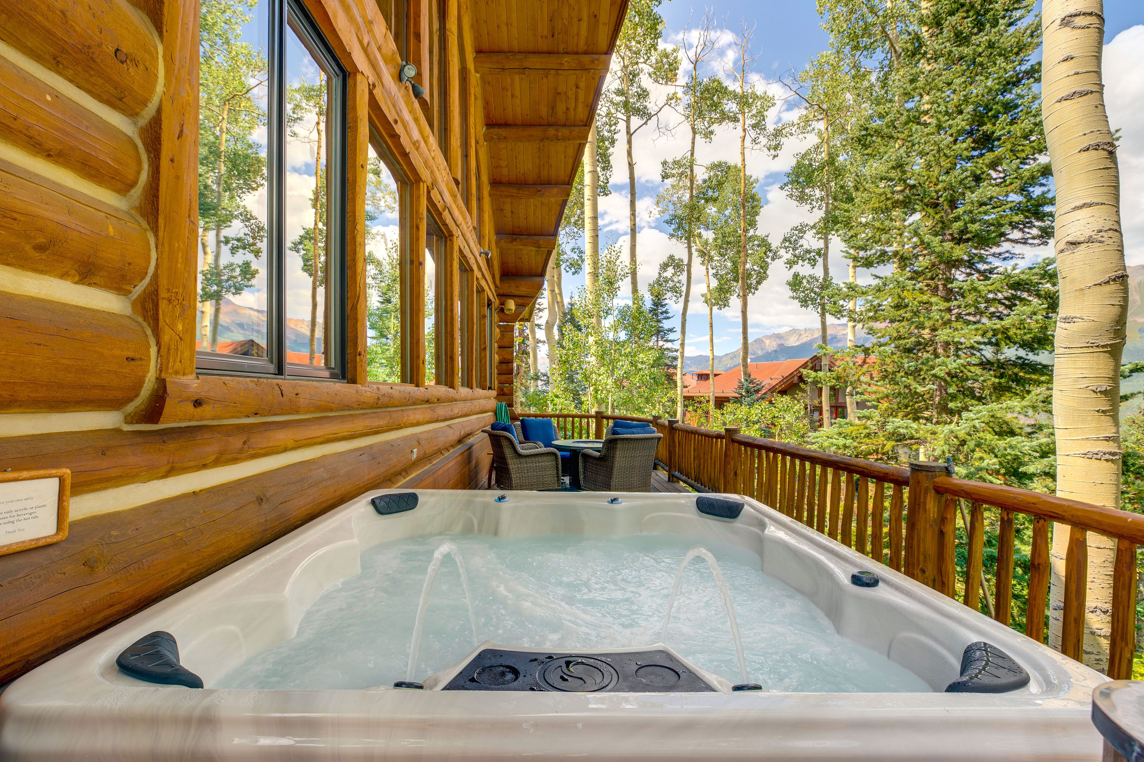 Deck | Private Hot Tub | Fire Pit Table | Mountain Views