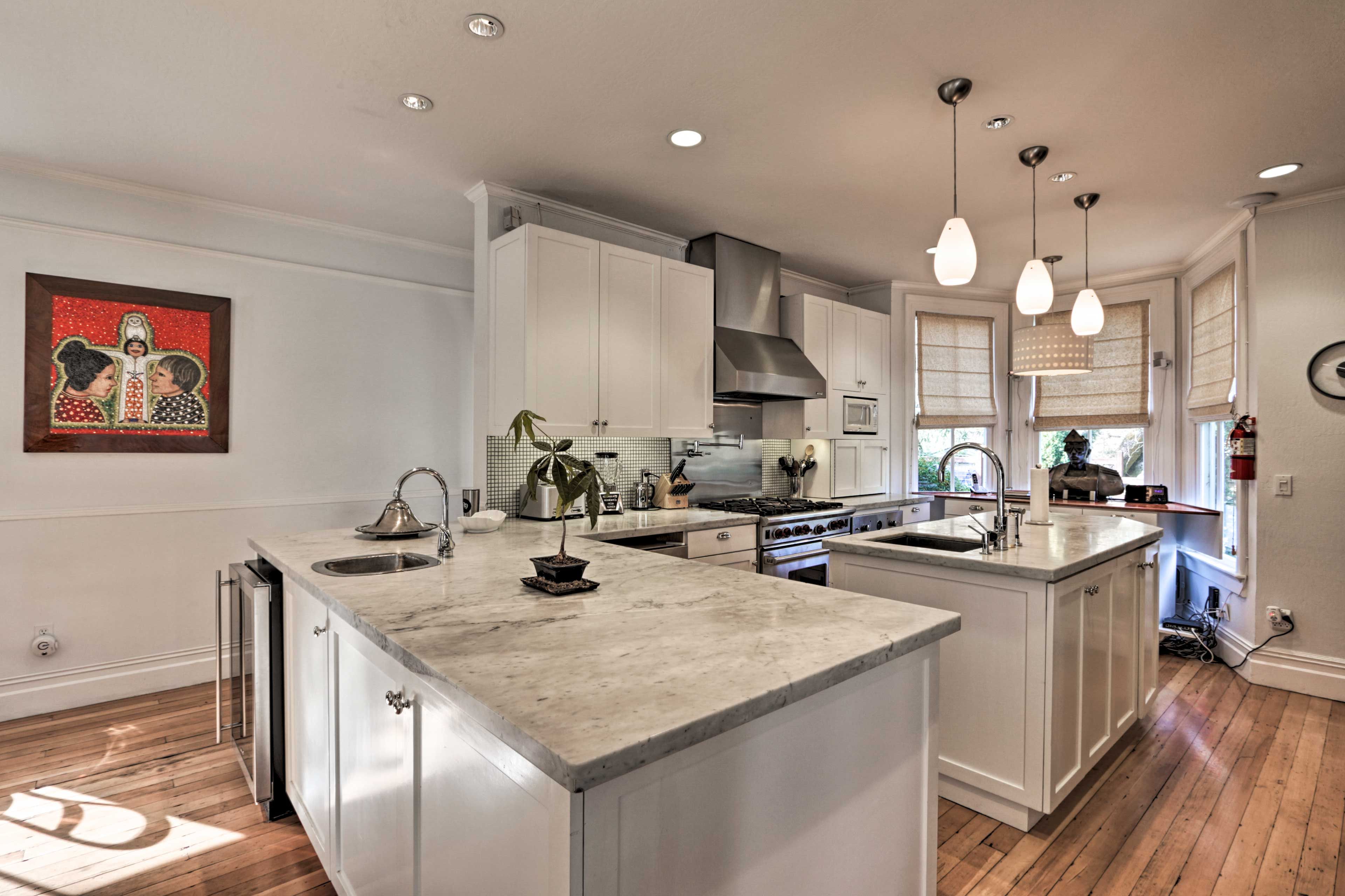 Step into the open kitchen to cook up a feast!