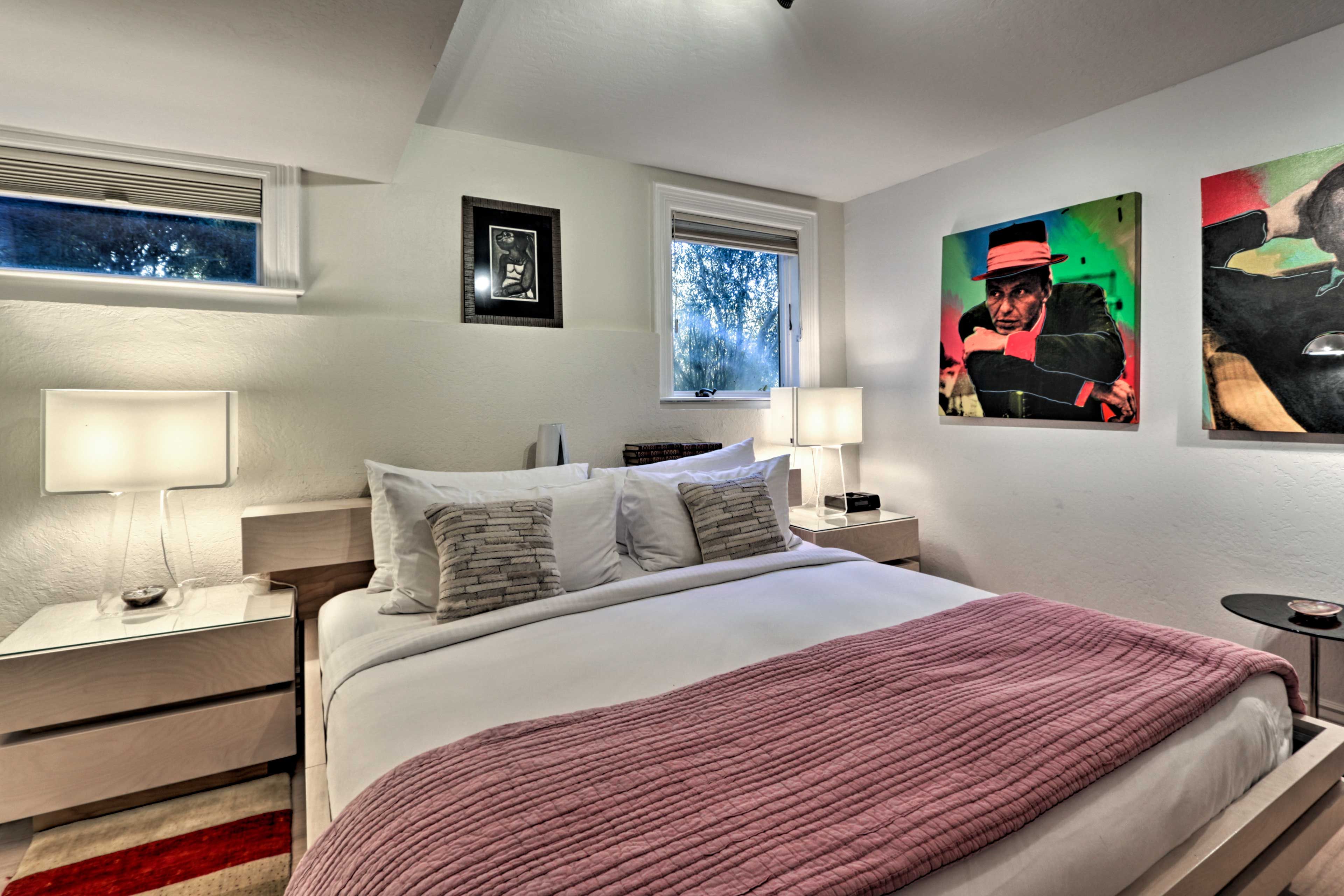 This spunky room is perfect for 2.
