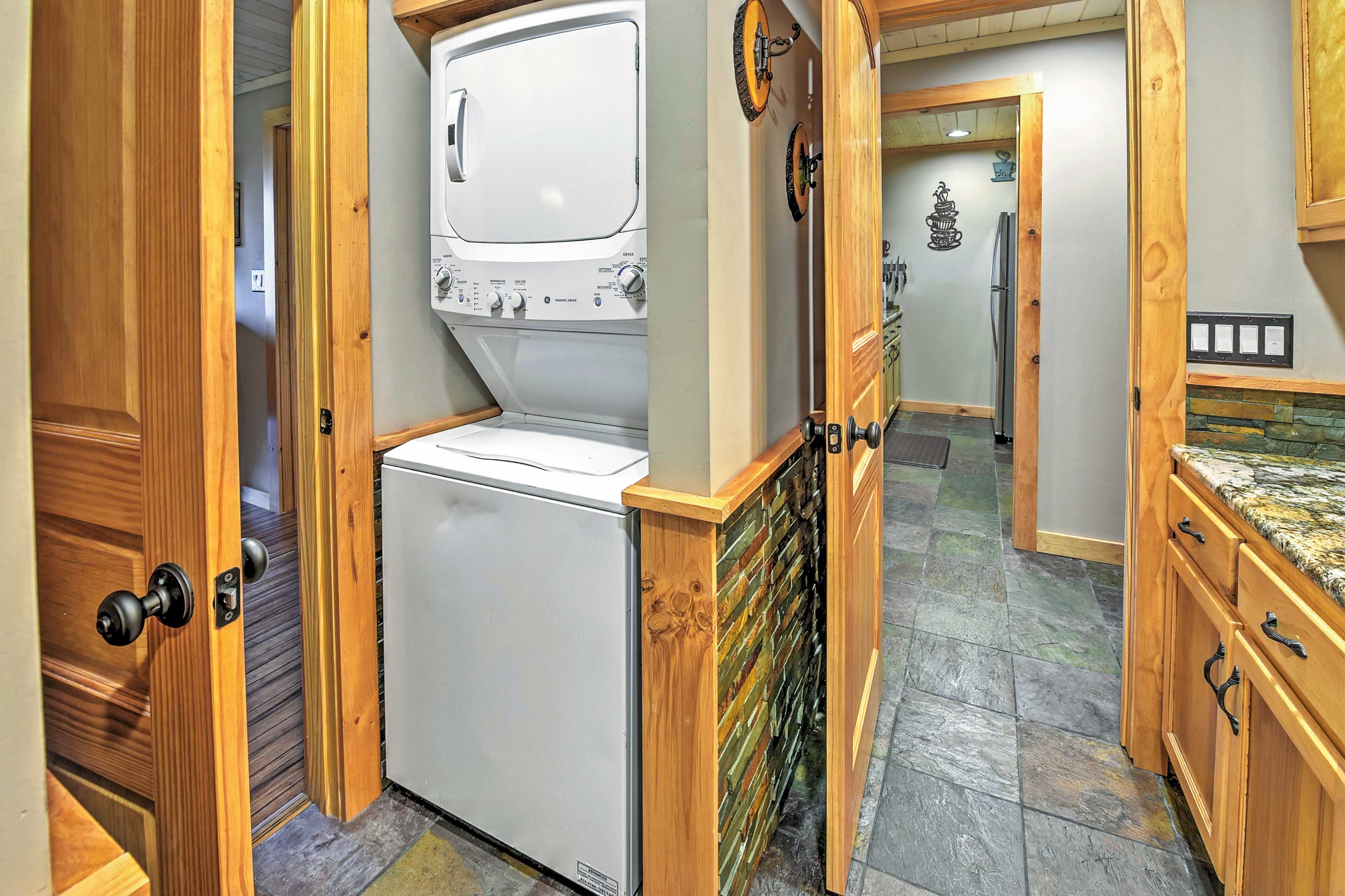 Laundry machines are provided for your convenience.