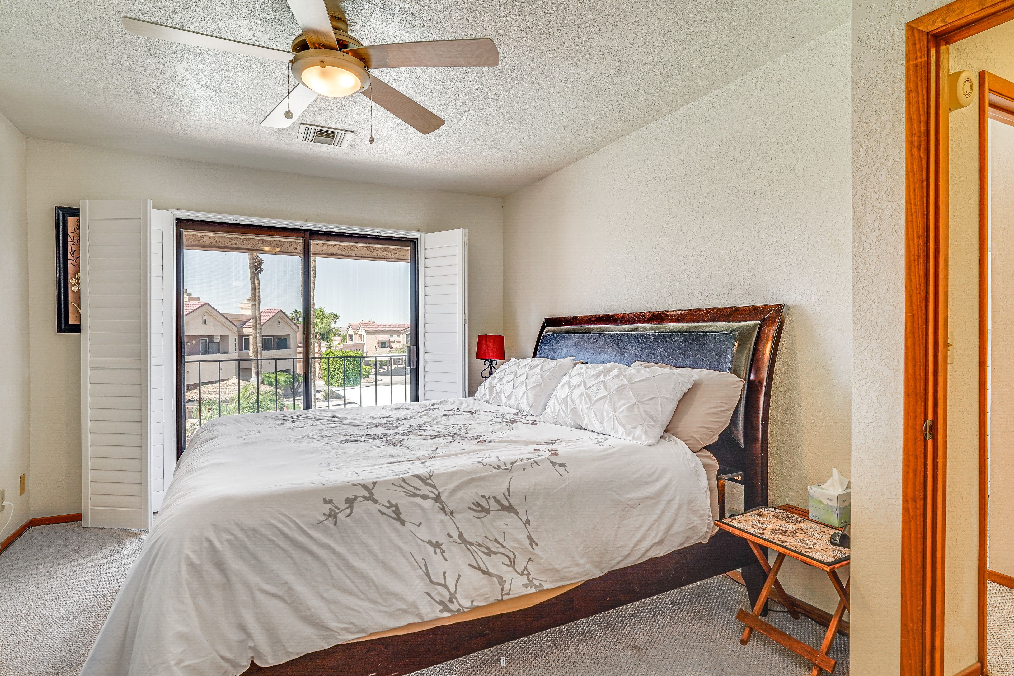 Bedroom 2 | Queen Bed | Private Balcony | En-Suite Bathroom
