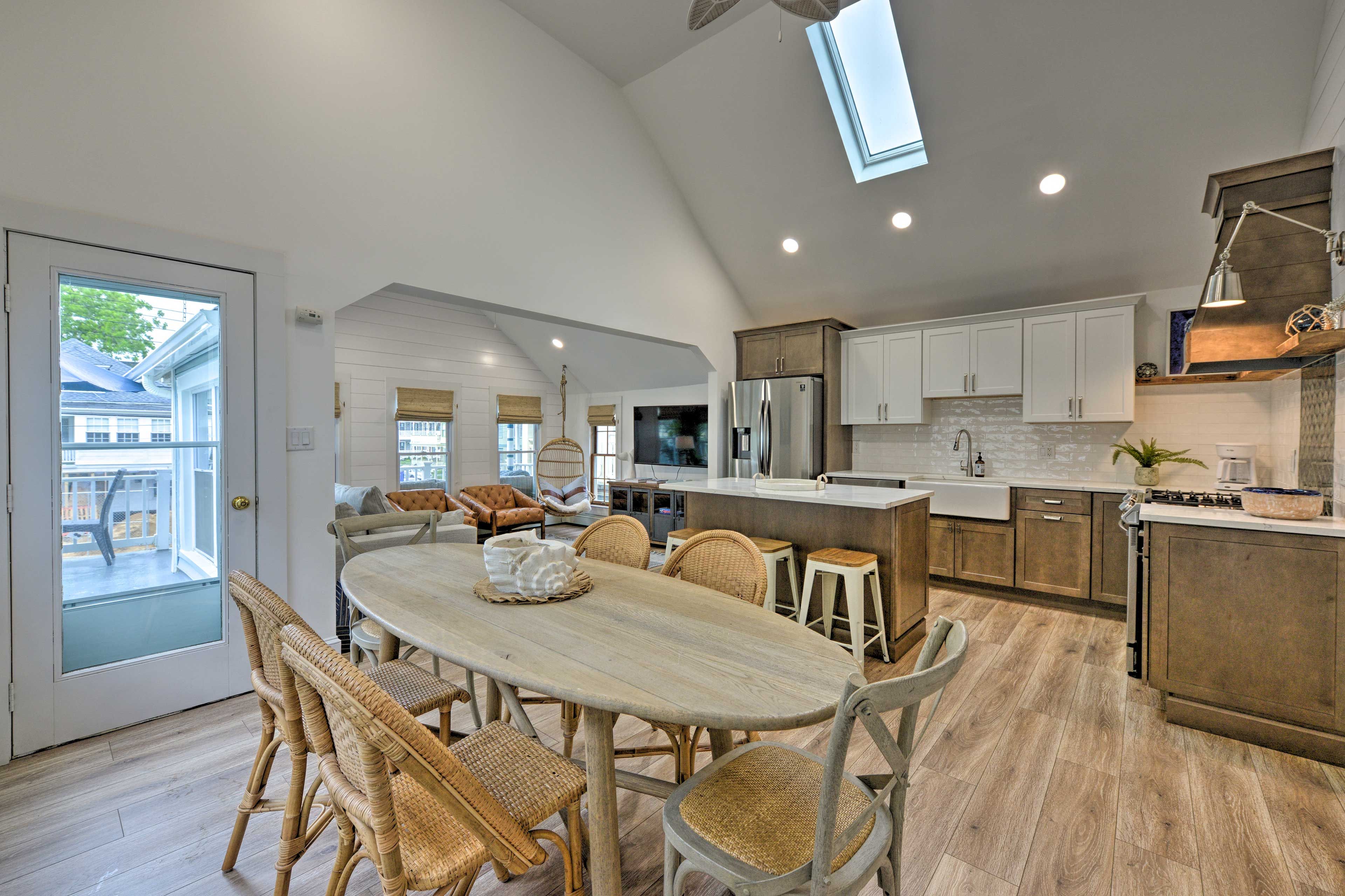 Dining Area | Skylights | High Ceilings