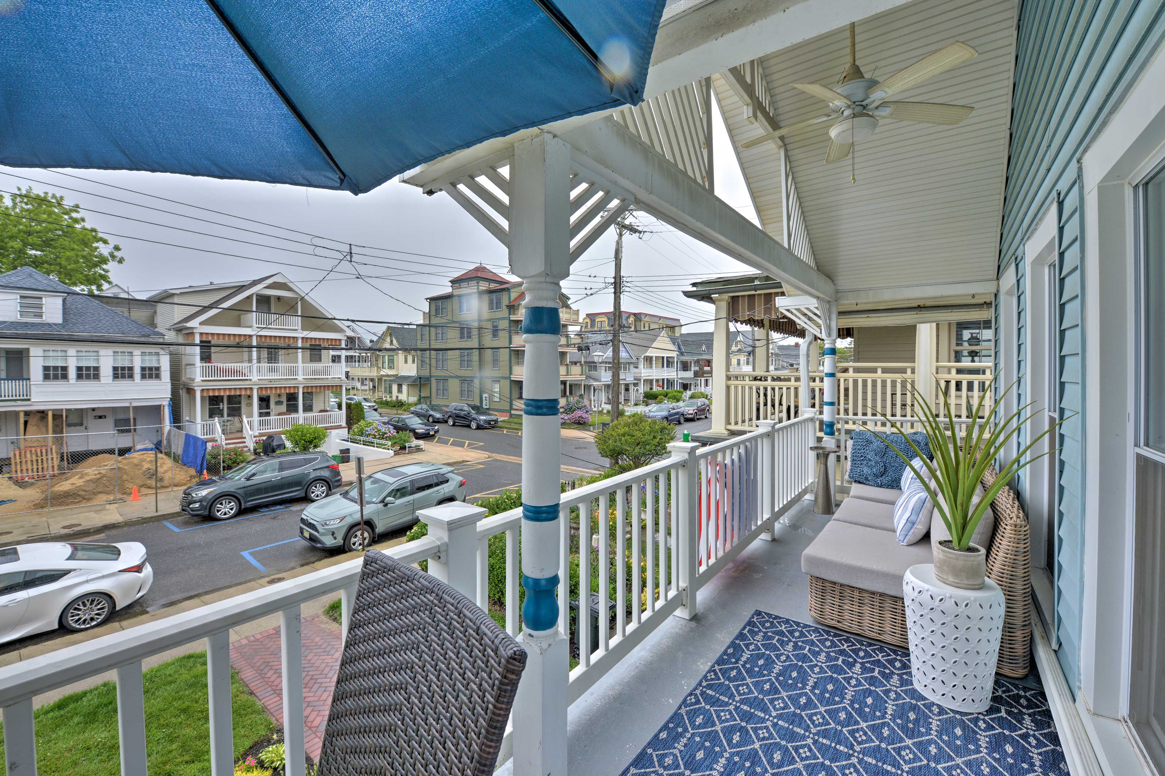 Furnished Balcony | Ceiling Fans | Outdoor Furniture