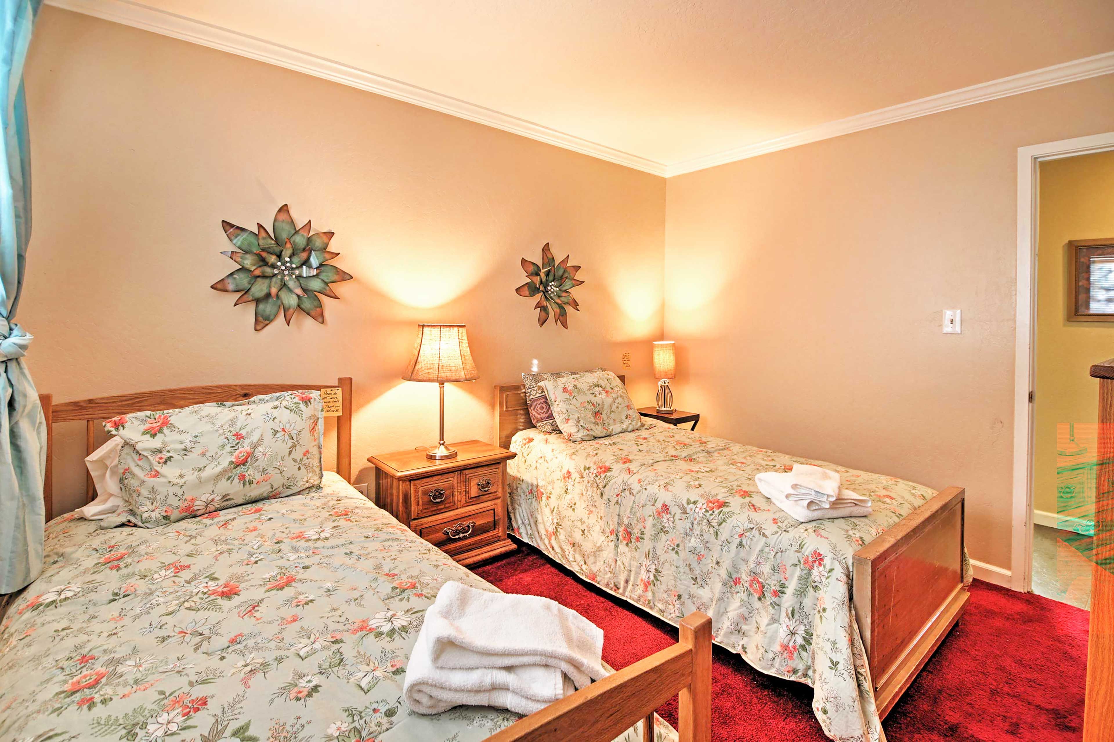 Provided towels and linens offer convenience.