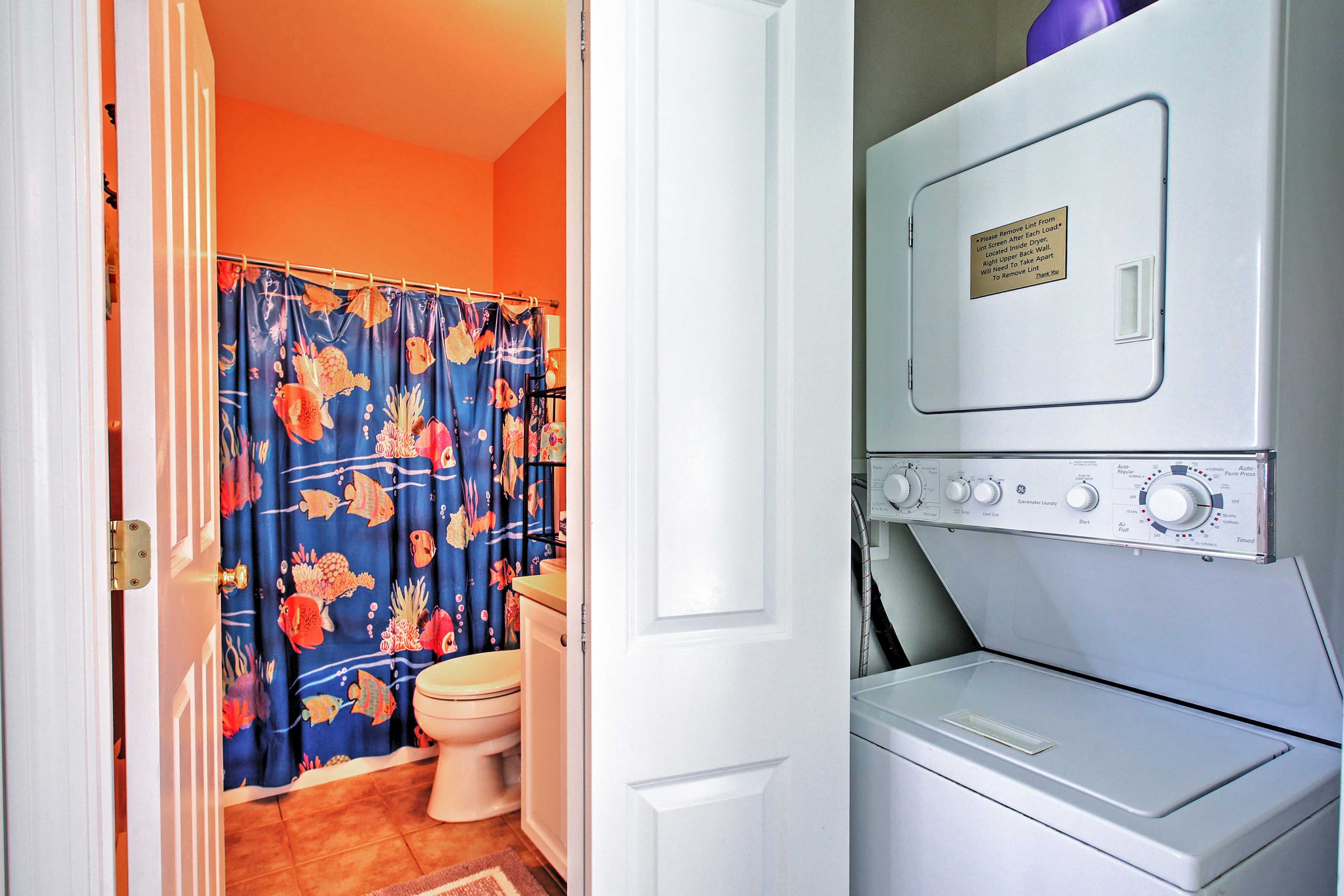 You'll love the convenience of the in-unit laundry machines.
