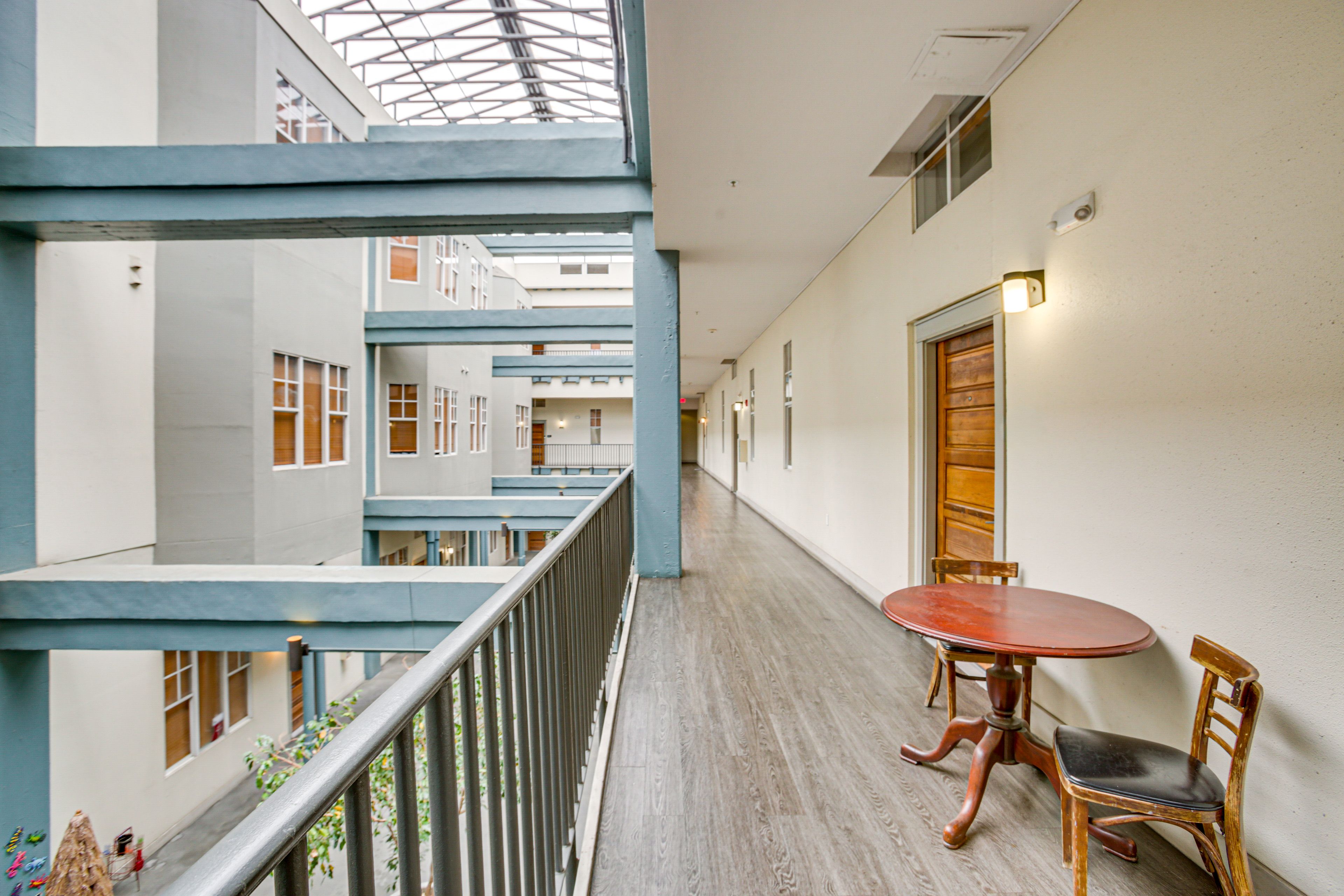 Building Interior | 3rd-Floor Condo | In-Unit Laundry